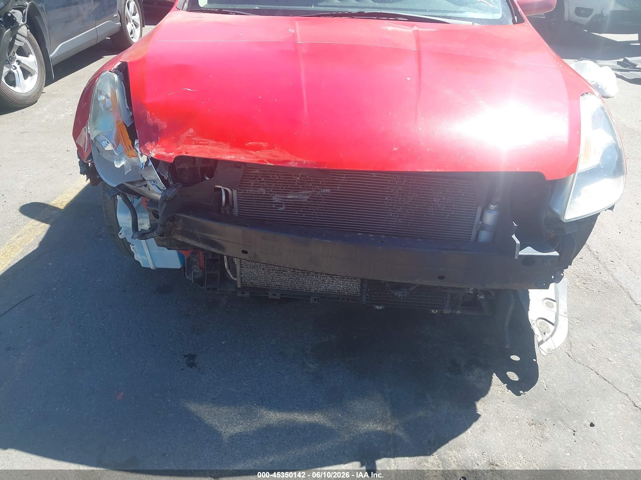 2009 Nissan Altima 2.5 S Красный vin: 1N4AL24E39C142907