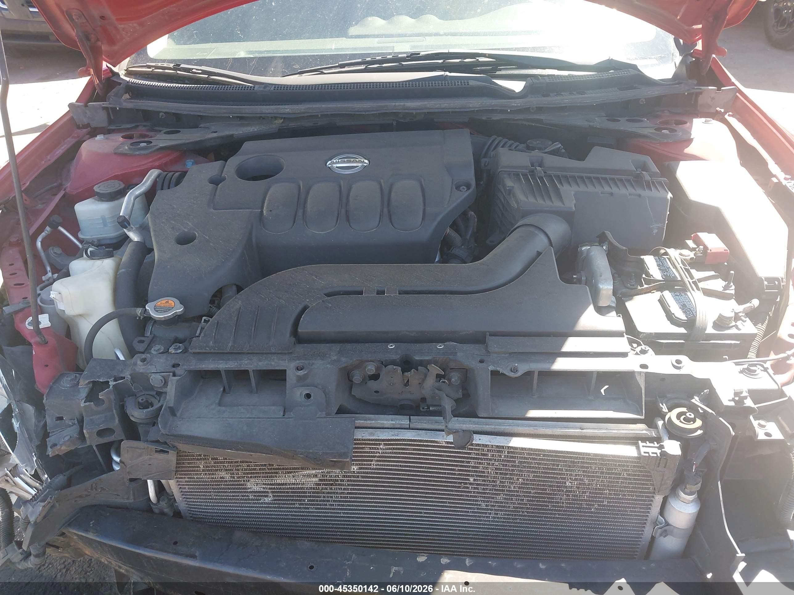 2009 Nissan Altima 2.5 S Красный vin: 1N4AL24E39C142907
