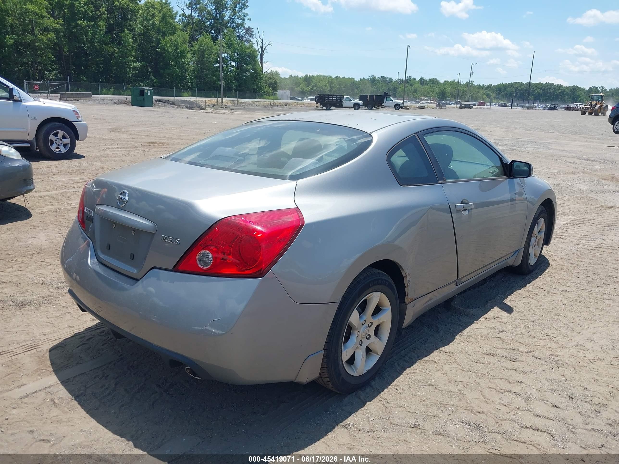 2008 Nissan Altima 2.5 S Gray vin: 1N4AL24E48C154644