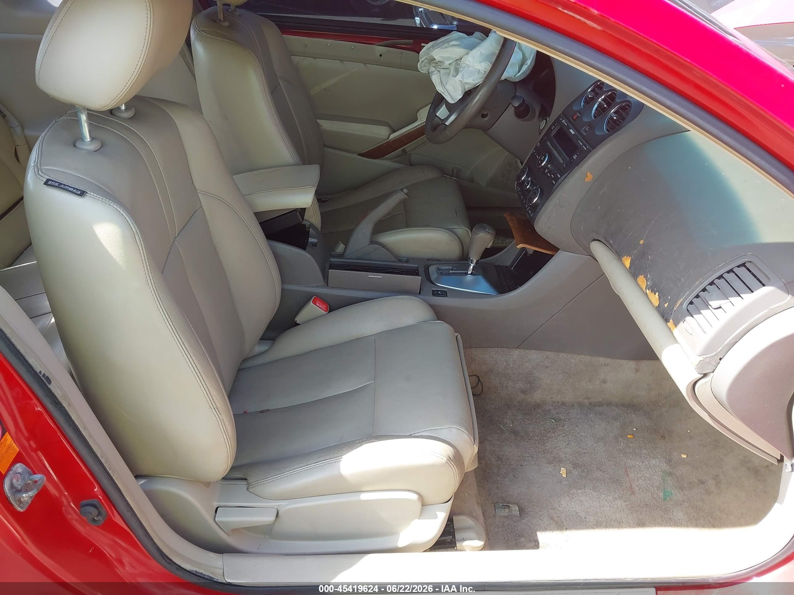 2008 Nissan Altima 2.5 S Red vin: 1N4AL24E48C265565