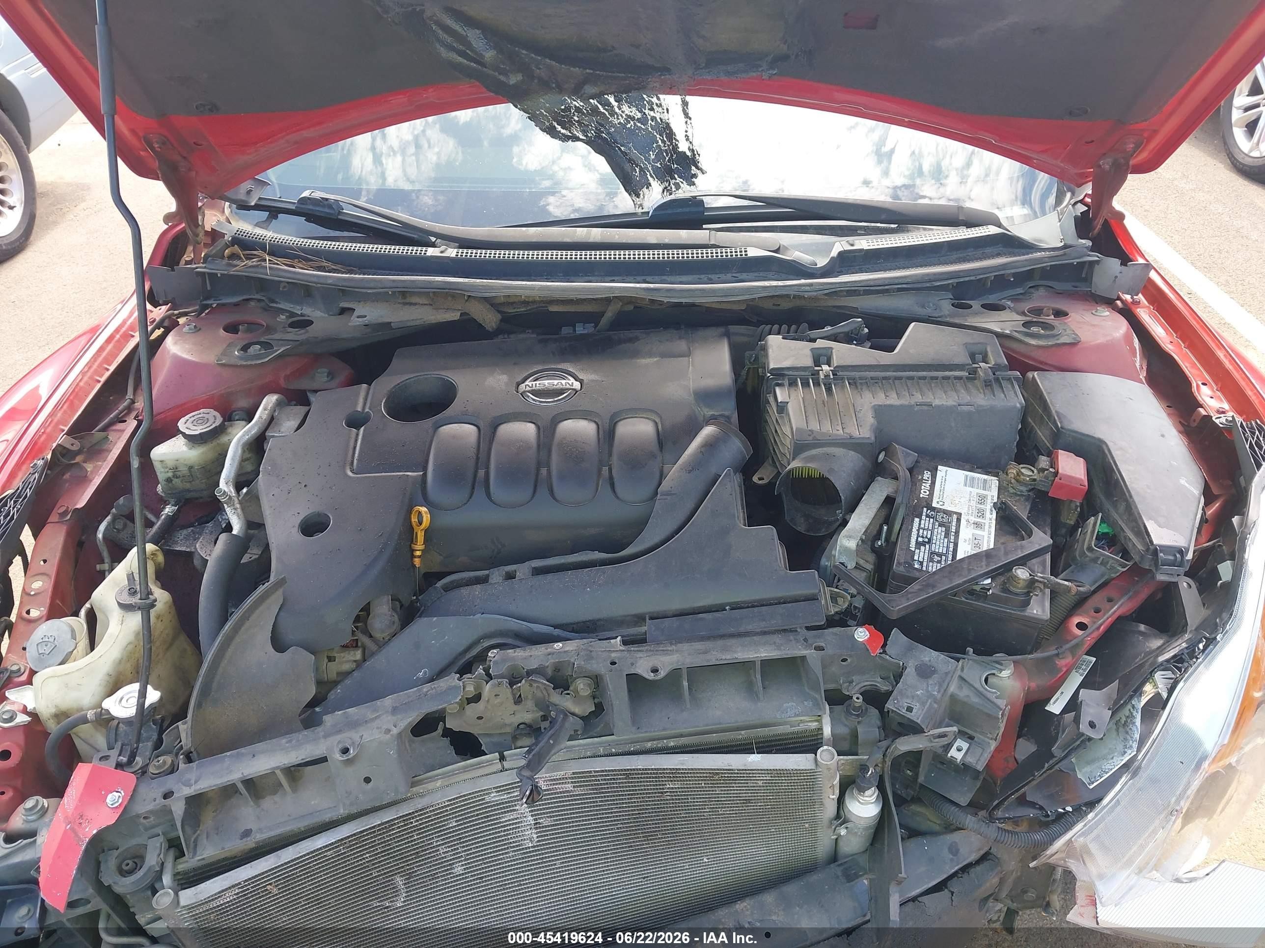 2008 Nissan Altima 2.5 S Red vin: 1N4AL24E48C265565