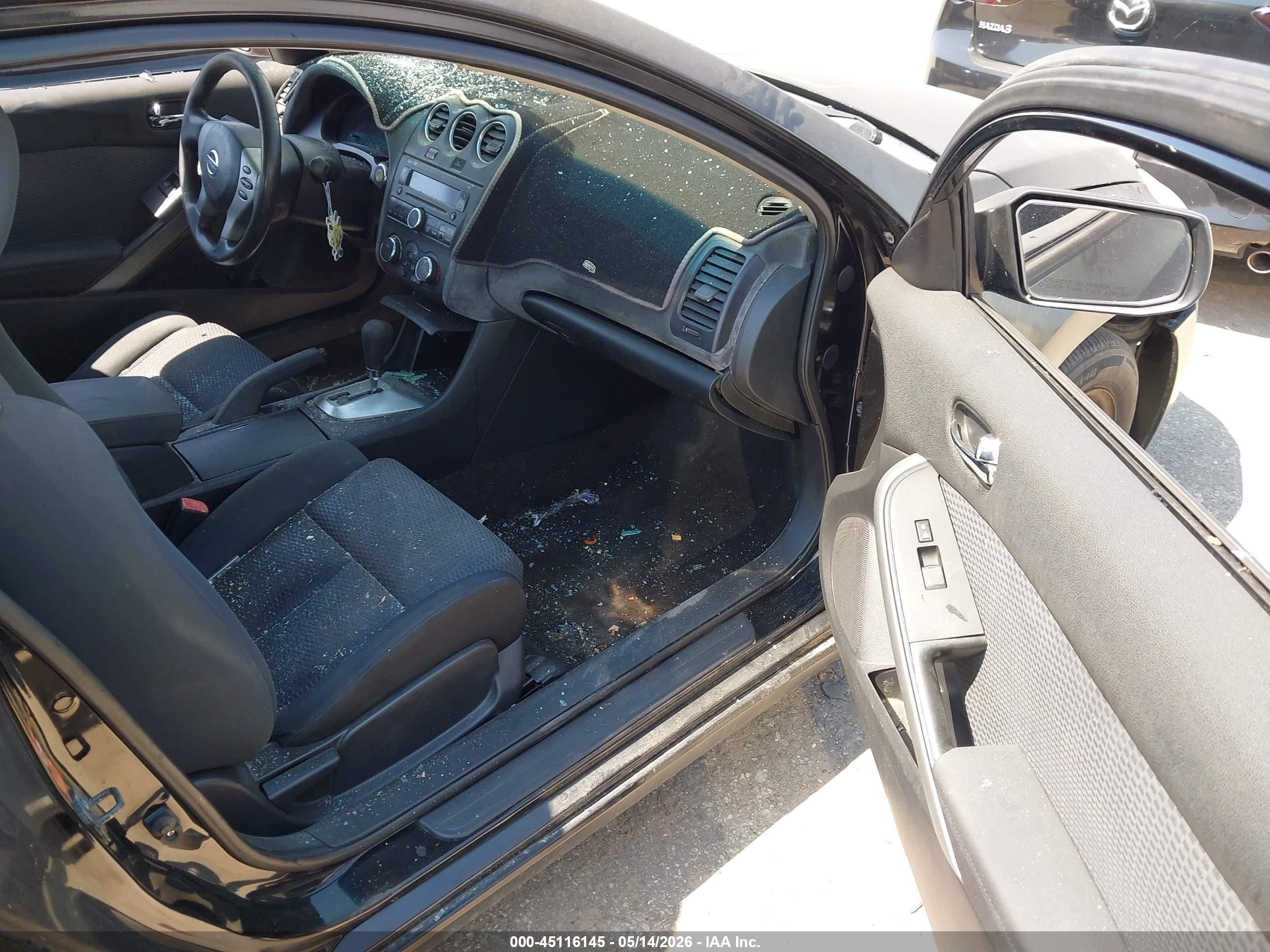 2008 Nissan Altima 2.5 S Black vin: 1N4AL24E58C259290