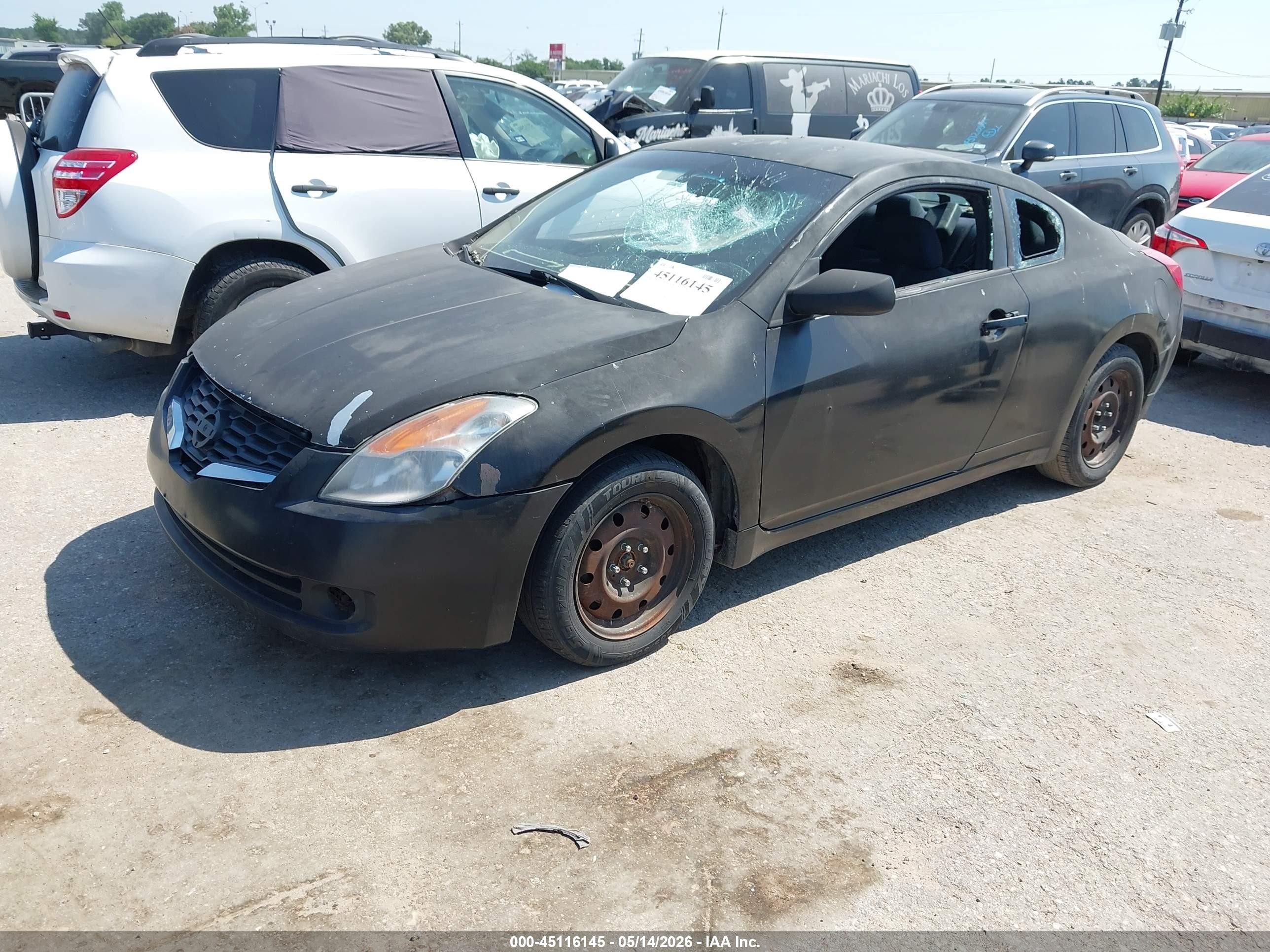 2008 Nissan Altima 2.5 S Black vin: 1N4AL24E58C259290