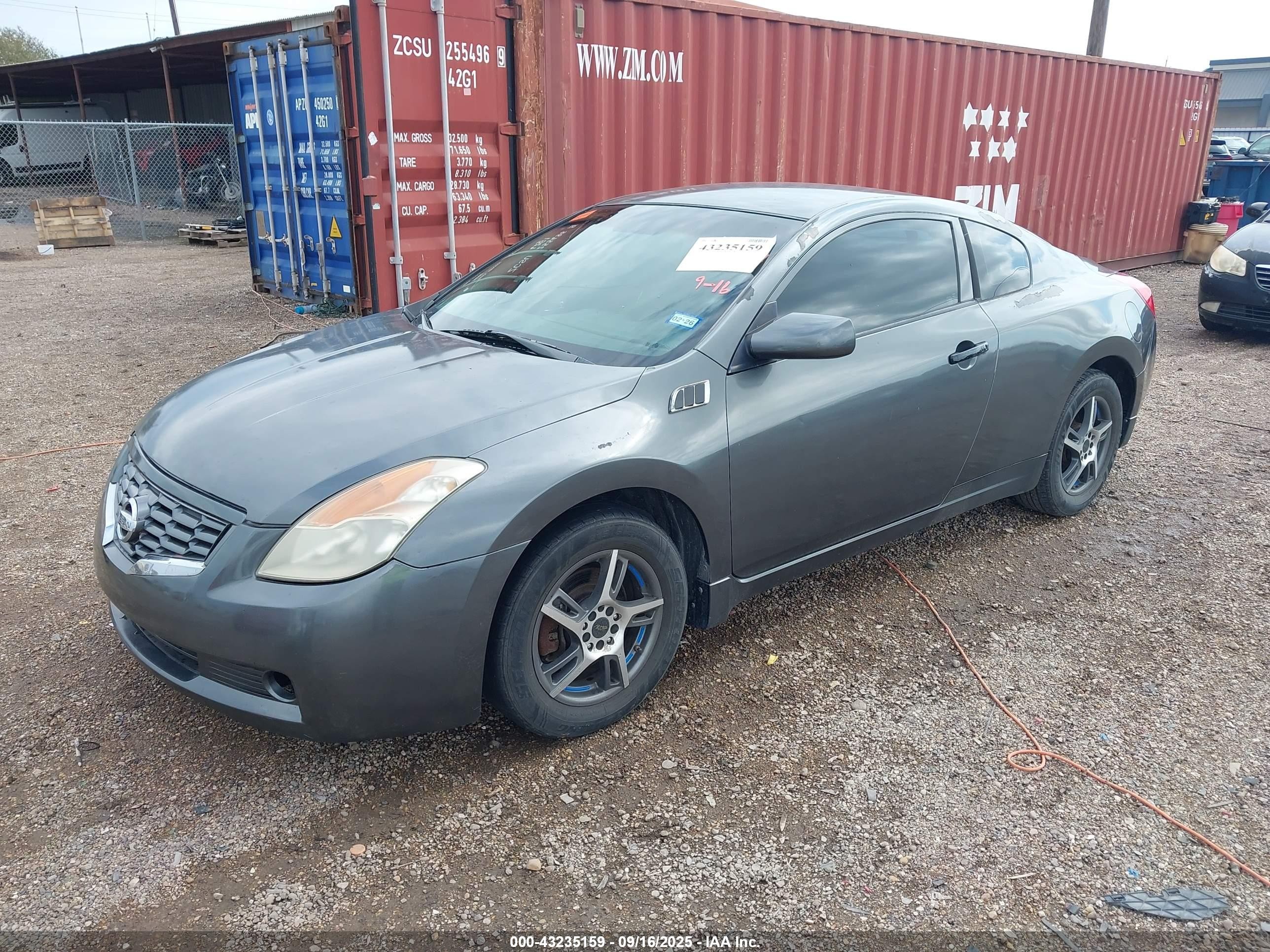2008 Nissan Altima 2.5 S Gray vin: 1N4AL24E68C226959