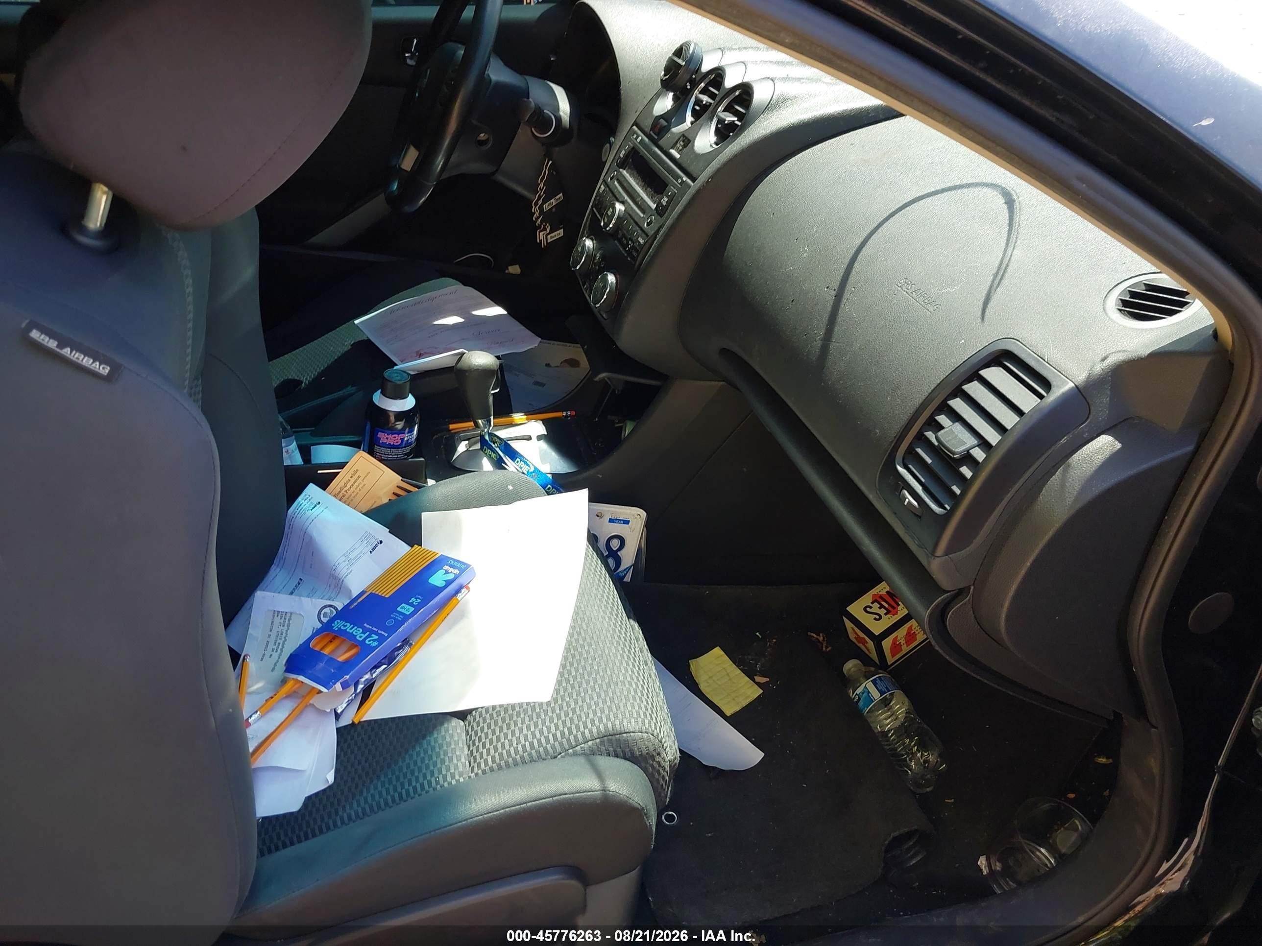 2009 Nissan Altima 2.5 S Black vin: 1N4AL24E69C199859