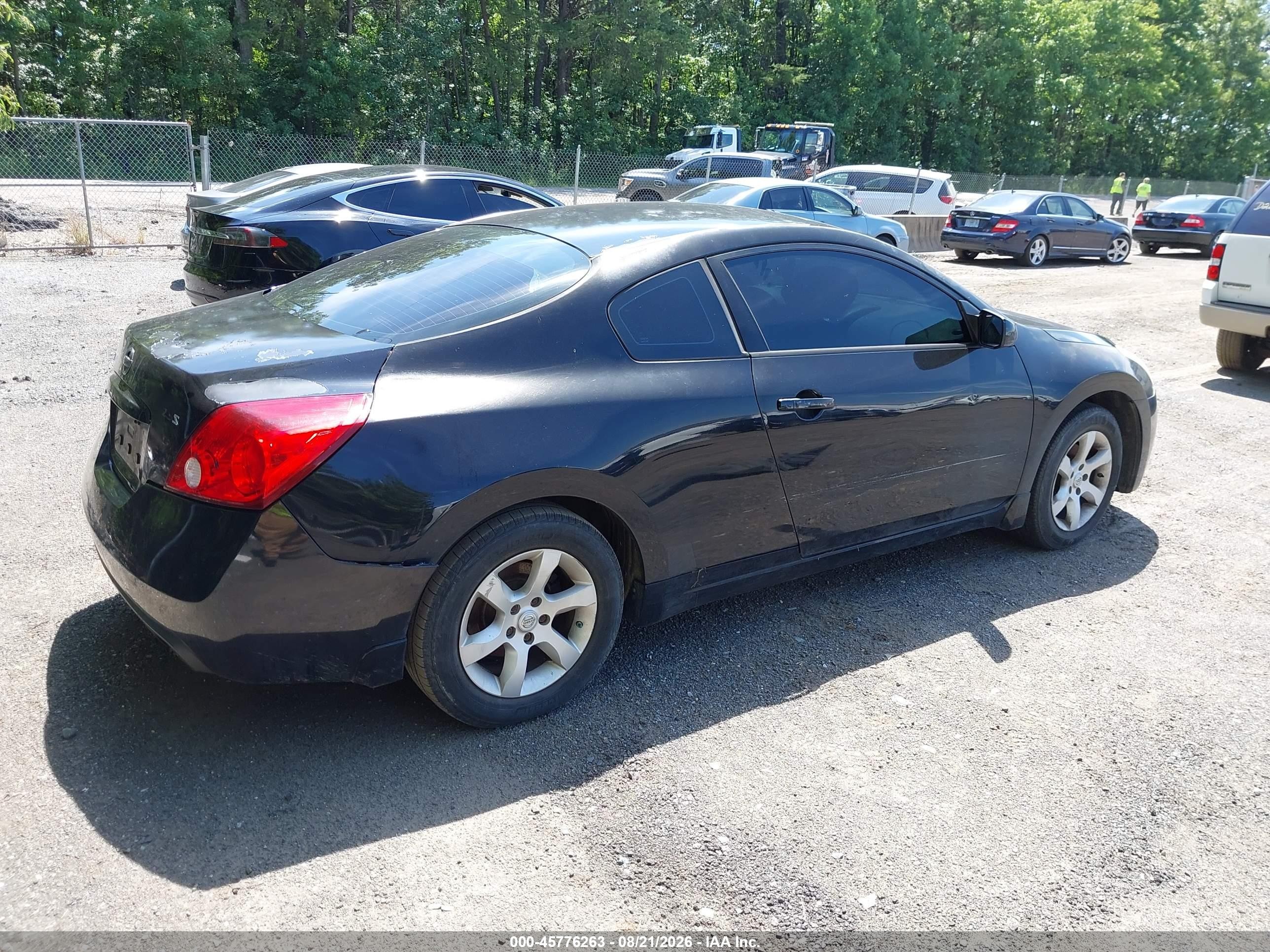 2009 Nissan Altima 2.5 S Black vin: 1N4AL24E69C199859