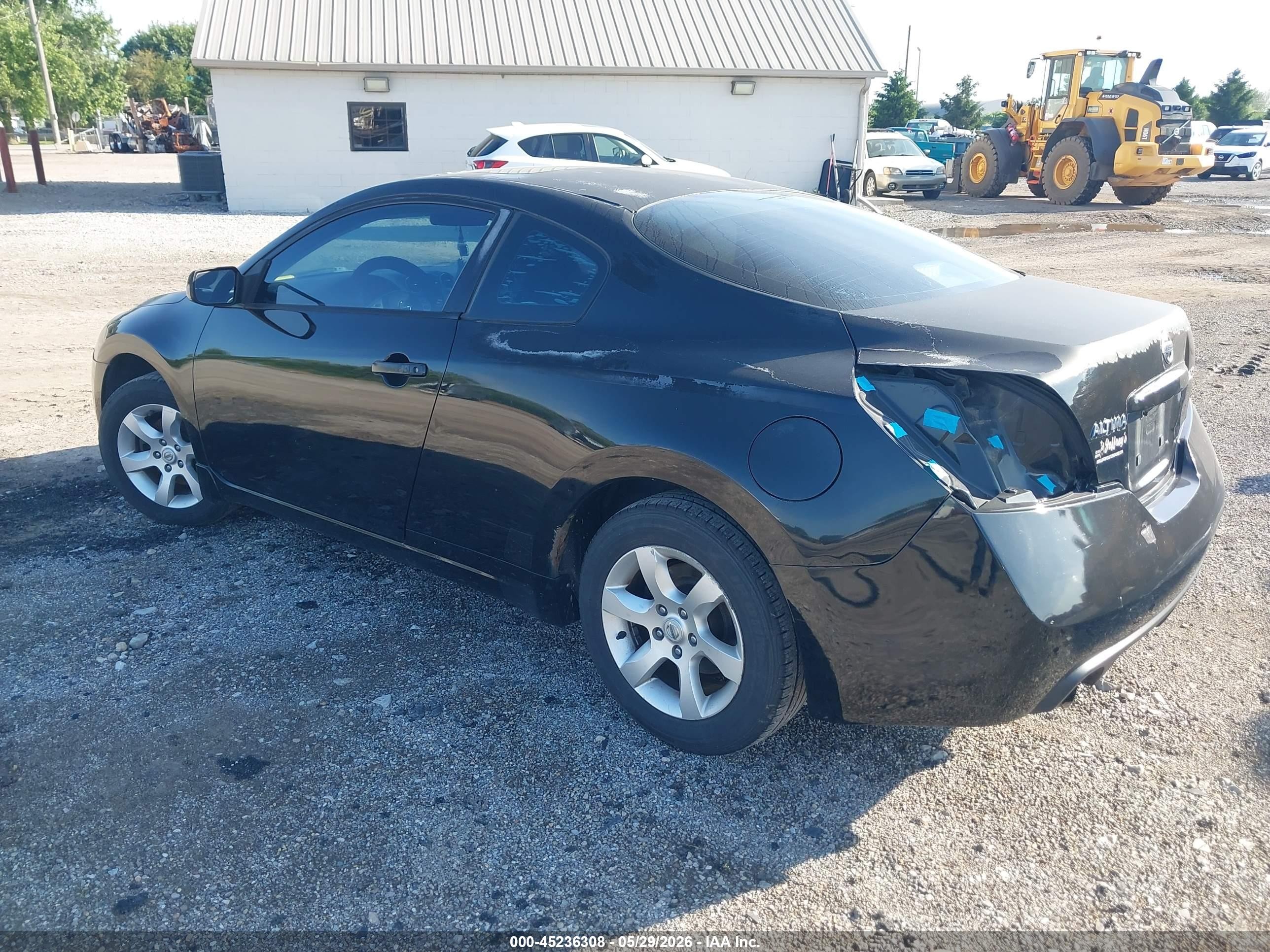 2008 Nissan Altima 2.5 S Black vin: 1N4AL24E78C105387
