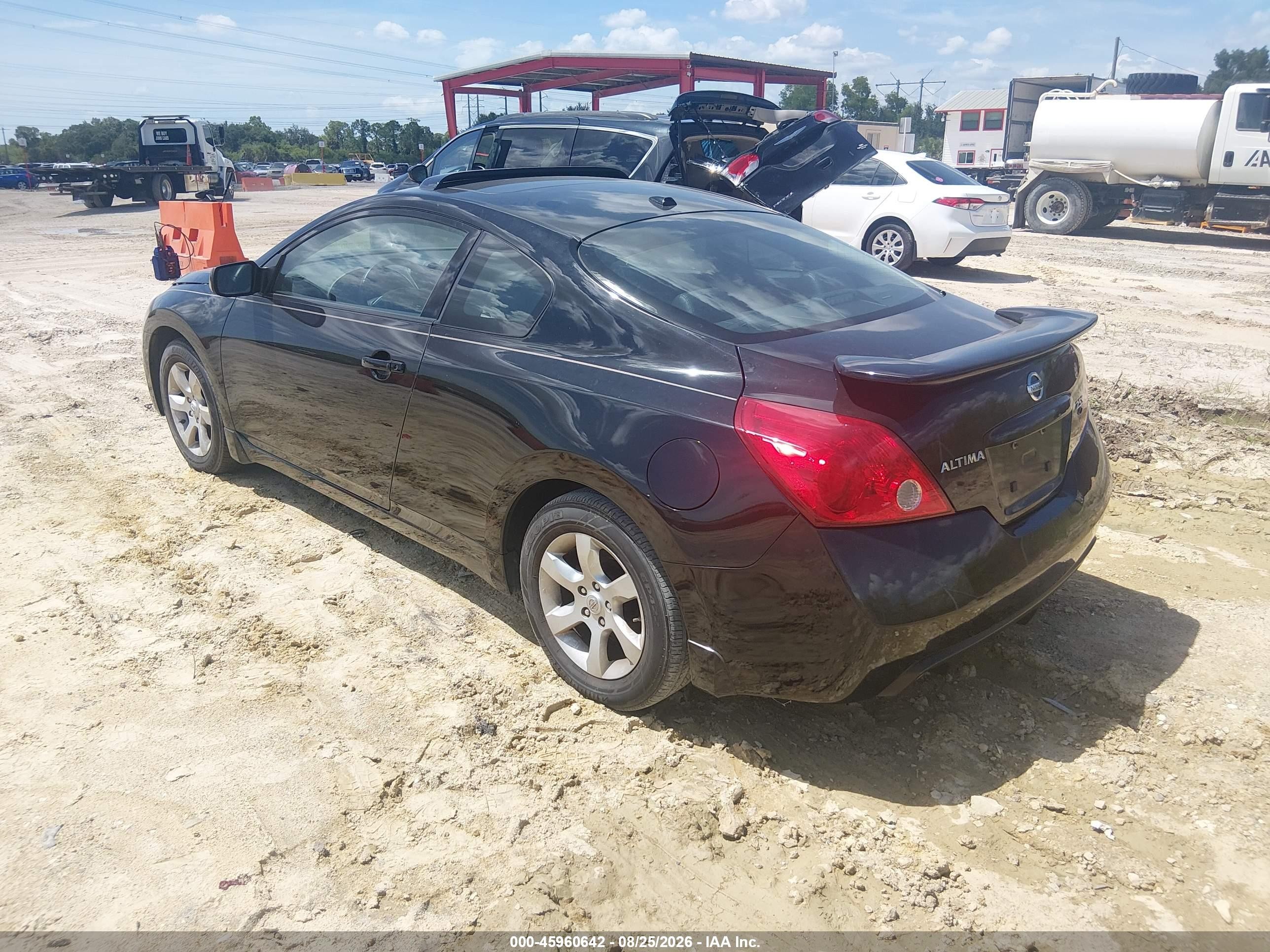 2008 Nissan Altima 2.5 S Black vin: 1N4AL24E78C201049