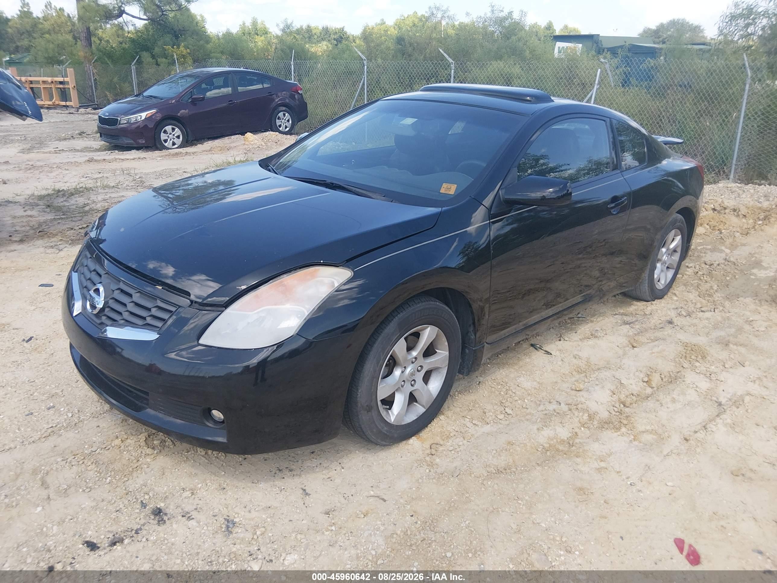 2008 Nissan Altima 2.5 S Black vin: 1N4AL24E78C201049