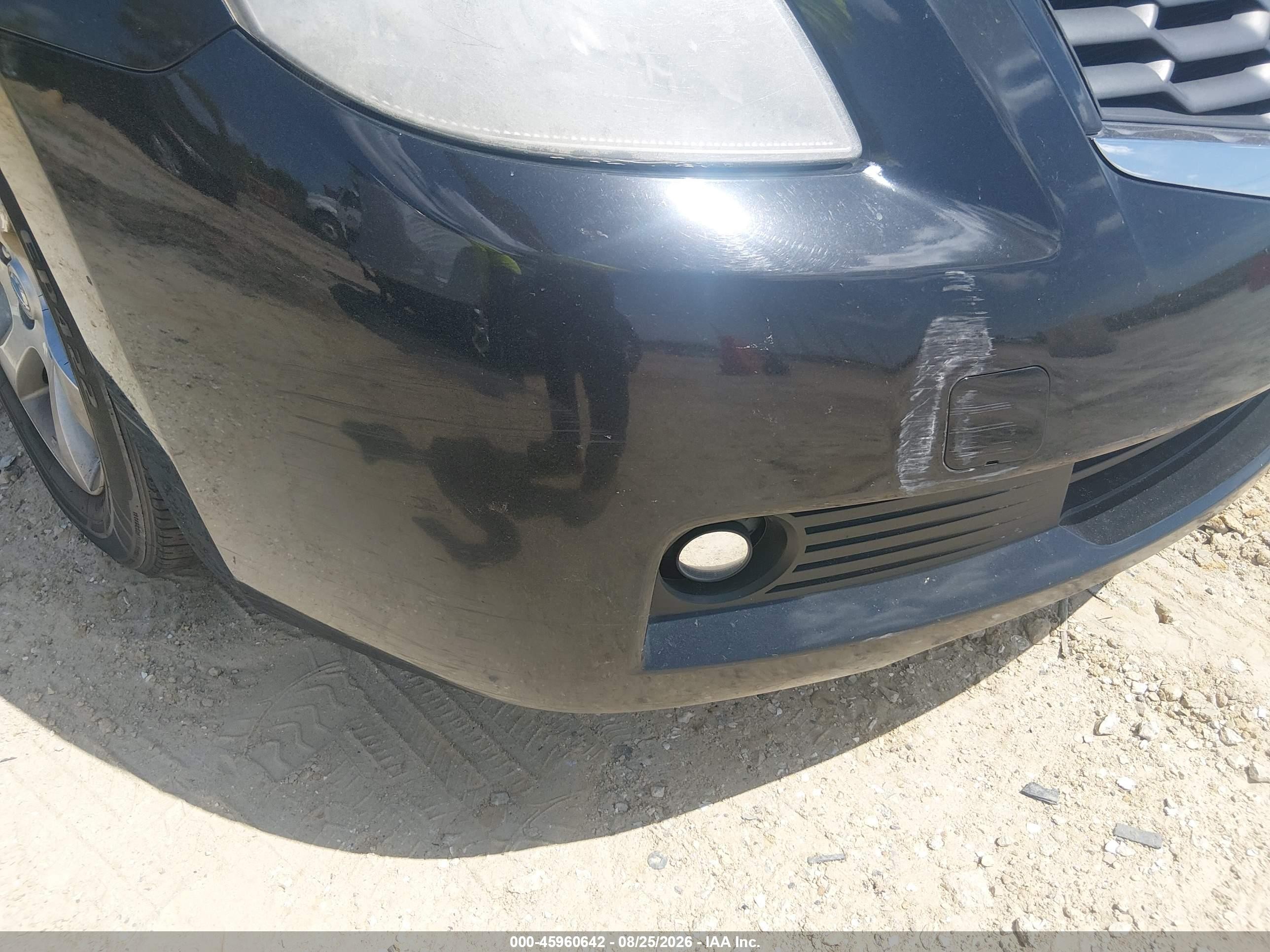 2008 Nissan Altima 2.5 S Black vin: 1N4AL24E78C201049