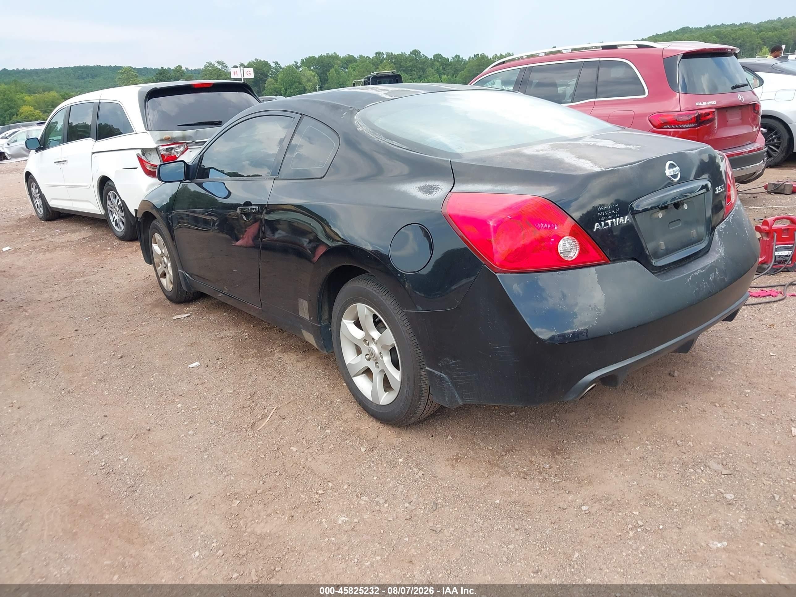 2008 Nissan Altima 2.5 S Black vin: 1N4AL24E78C212245
