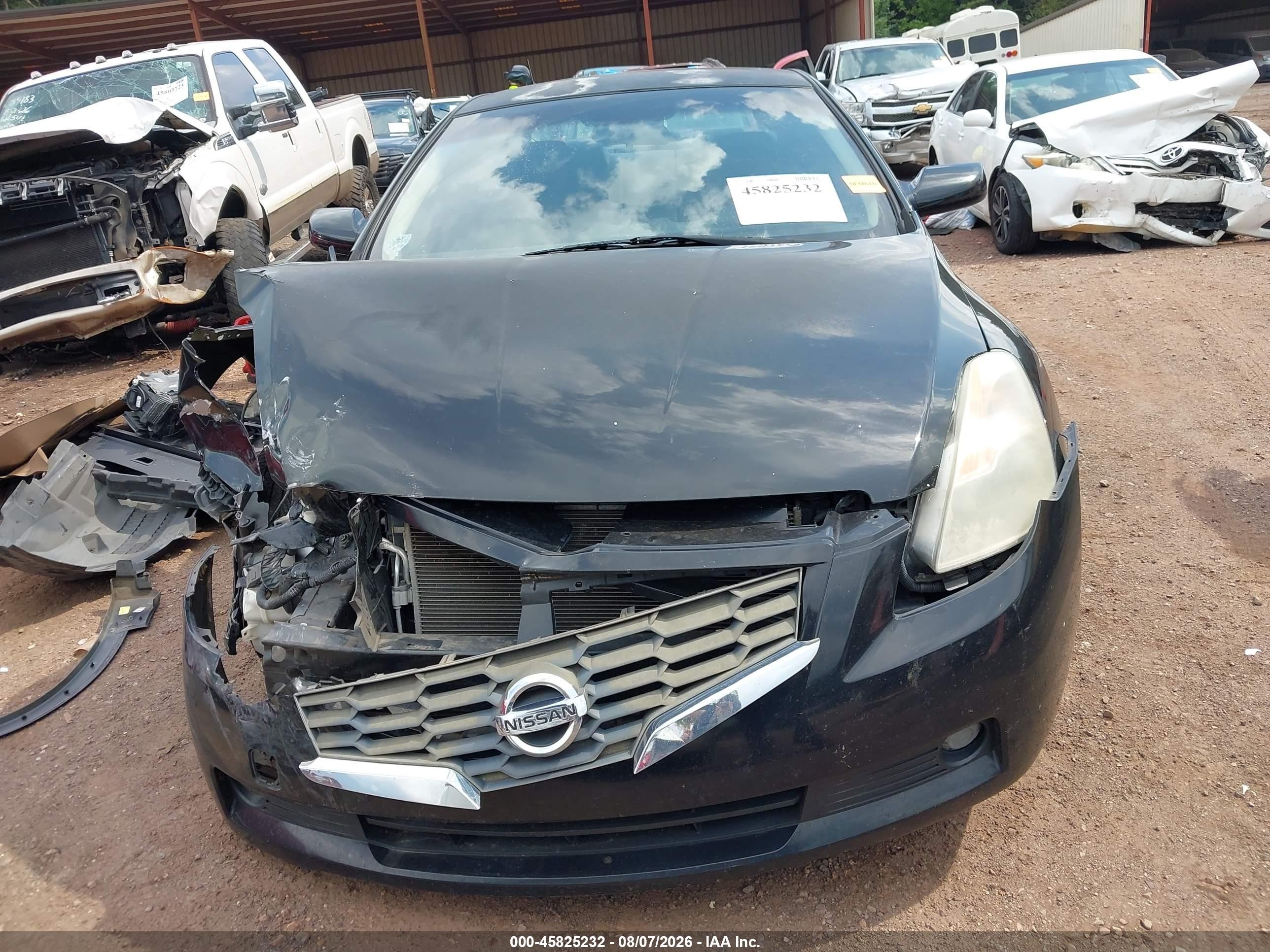2008 Nissan Altima 2.5 S Black vin: 1N4AL24E78C212245