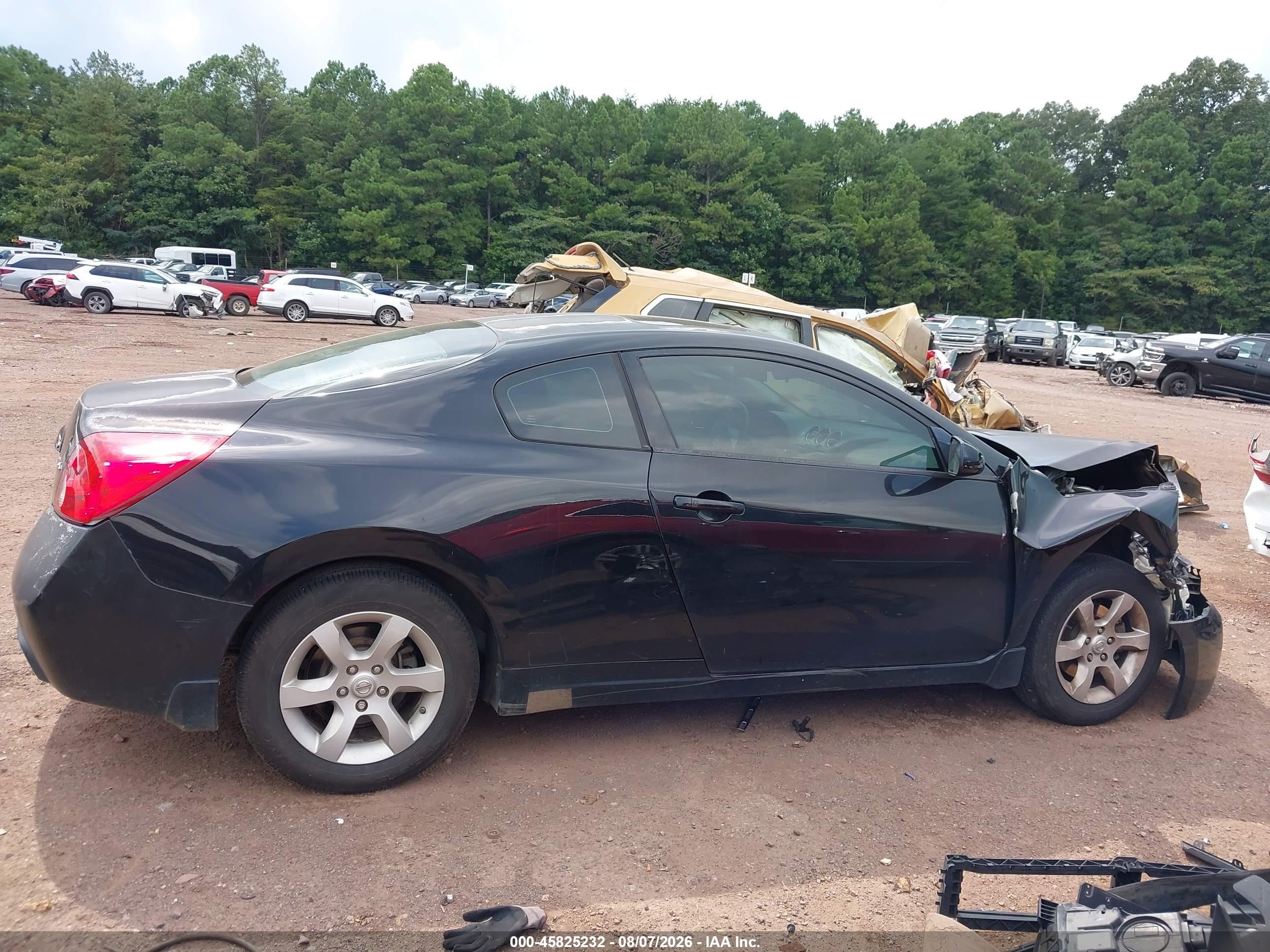2008 Nissan Altima 2.5 S Black vin: 1N4AL24E78C212245
