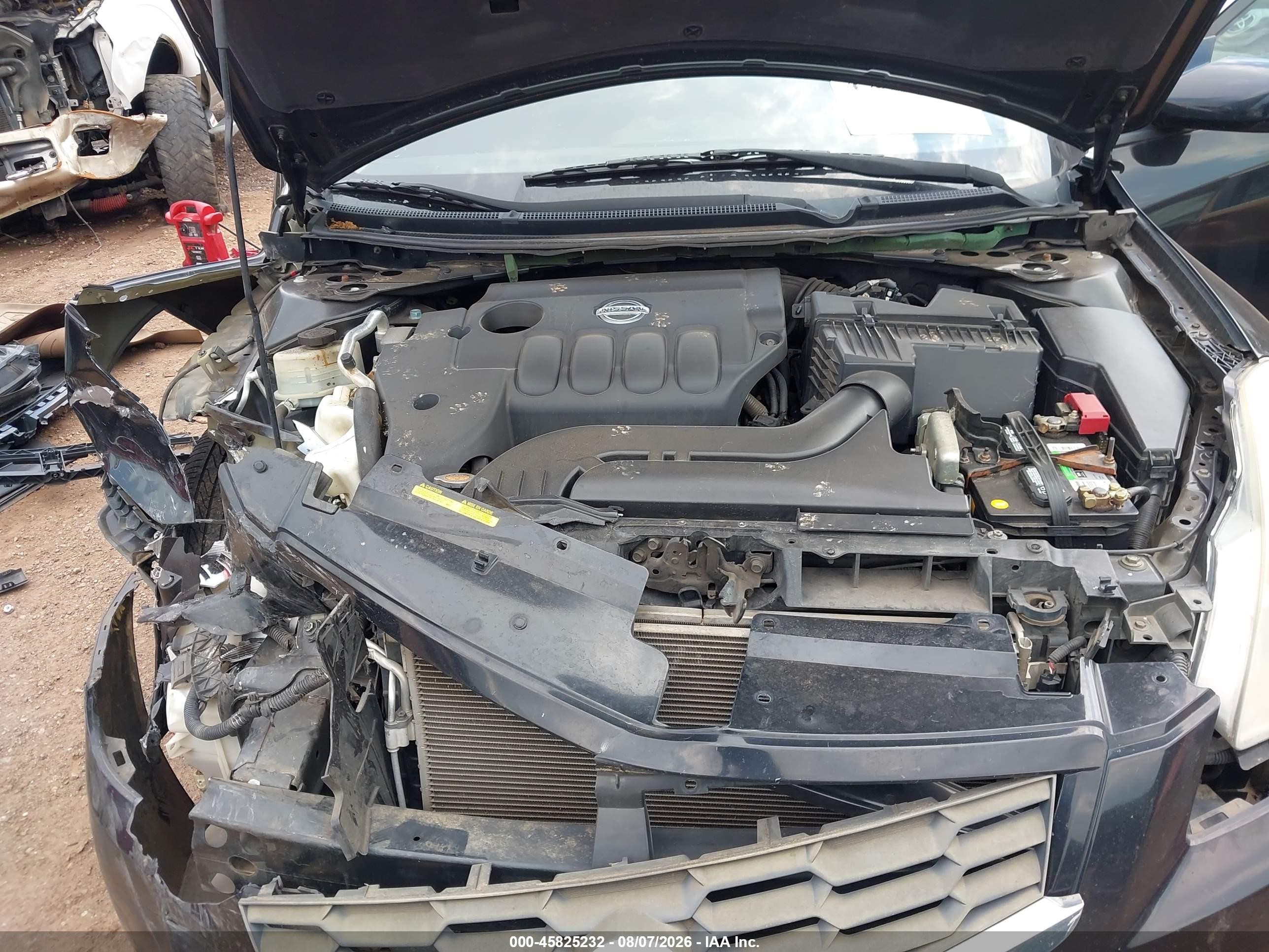 2008 Nissan Altima 2.5 S Black vin: 1N4AL24E78C212245