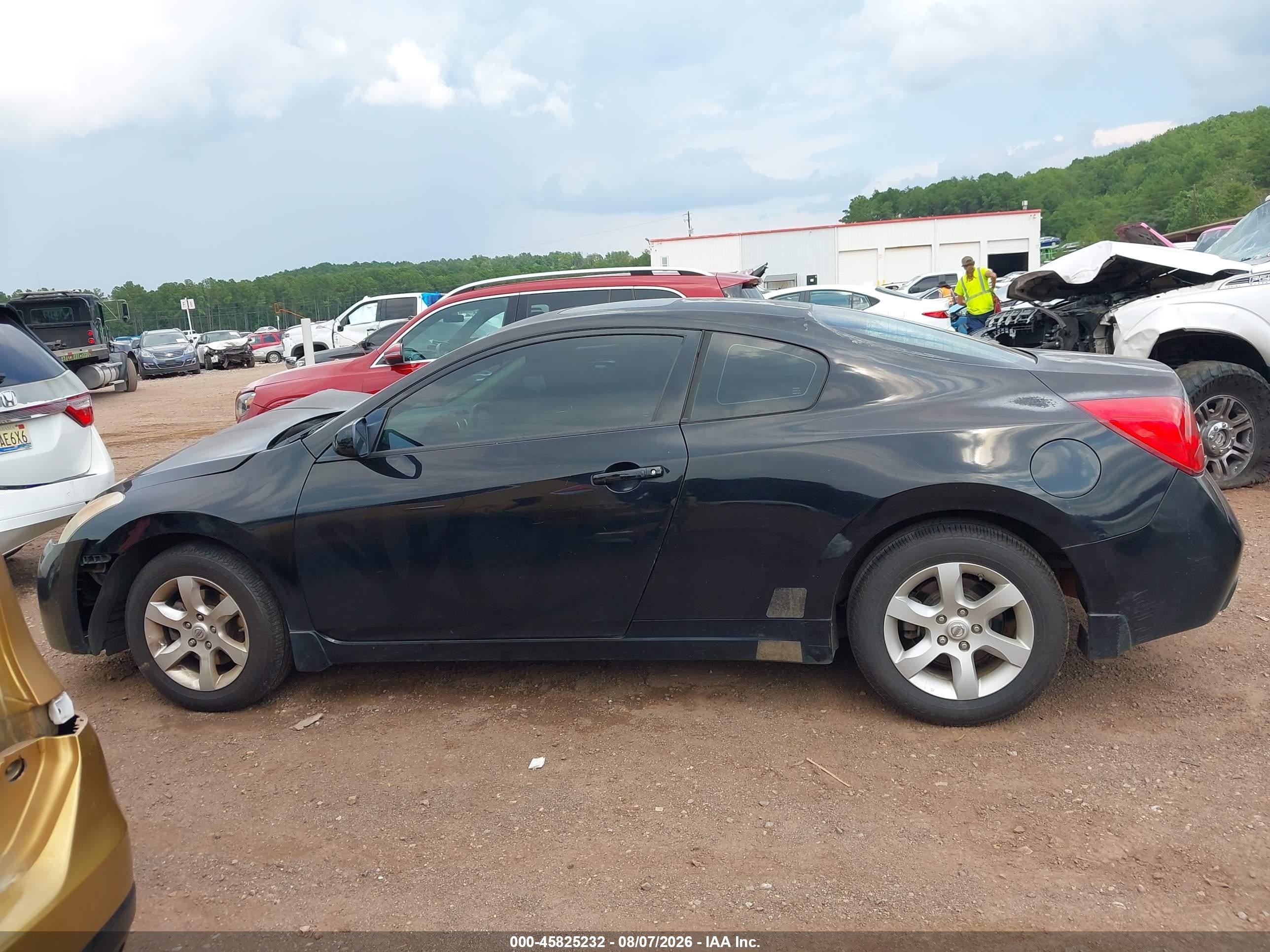 2008 Nissan Altima 2.5 S Black vin: 1N4AL24E78C212245