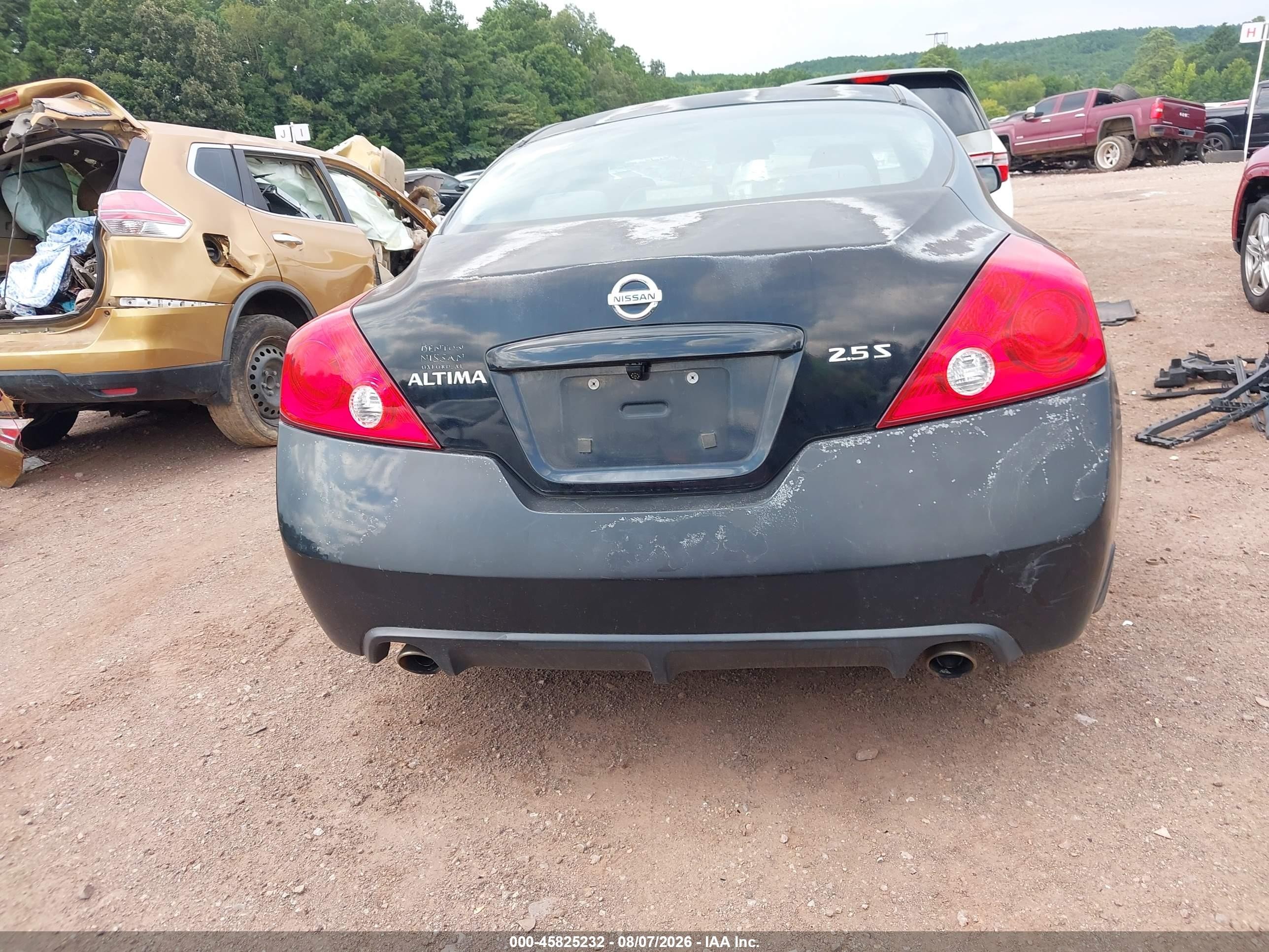 2008 Nissan Altima 2.5 S Black vin: 1N4AL24E78C212245