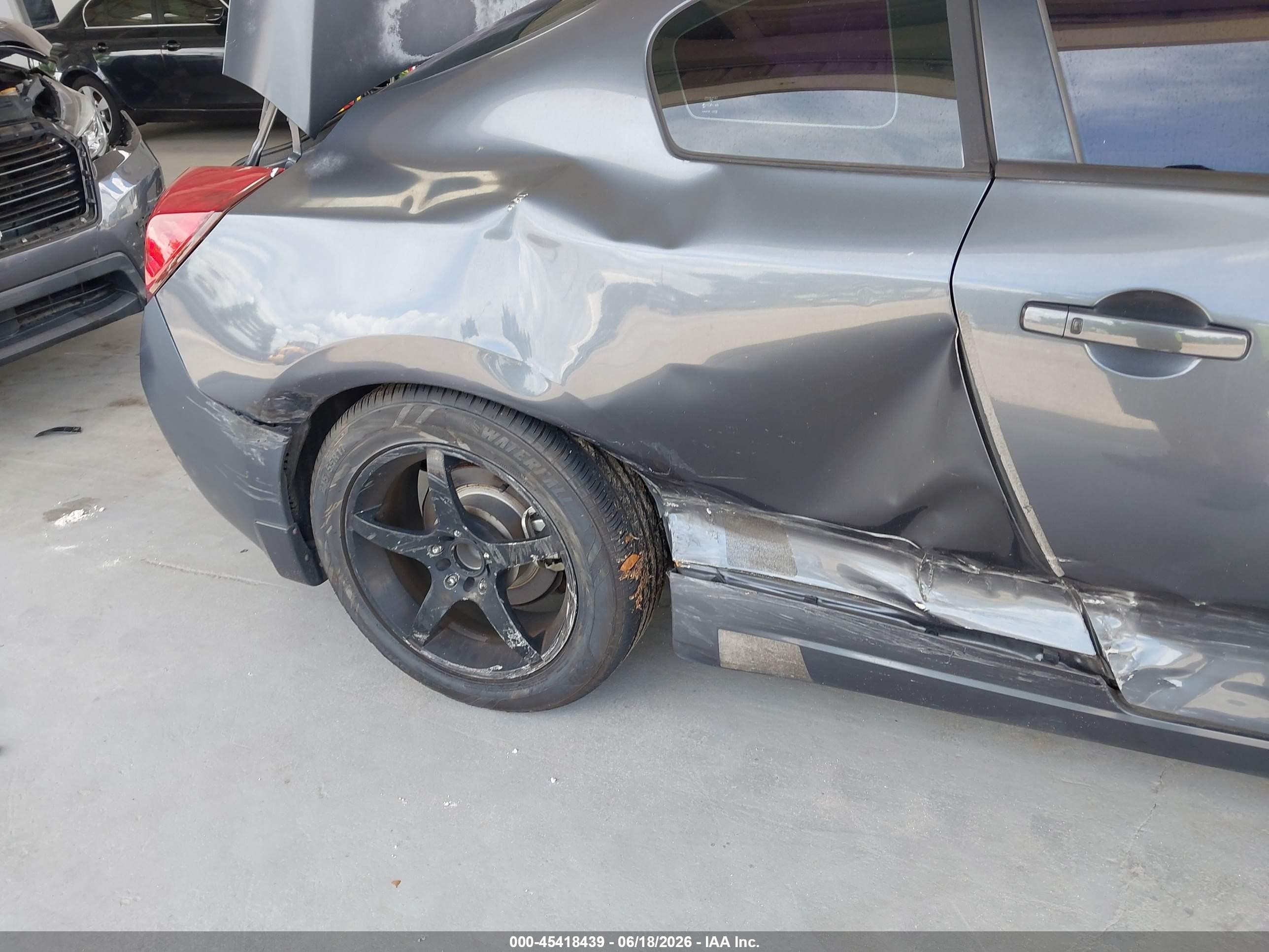 2008 Nissan Altima 2.5 S Gray vin: 1N4AL24E78C269321