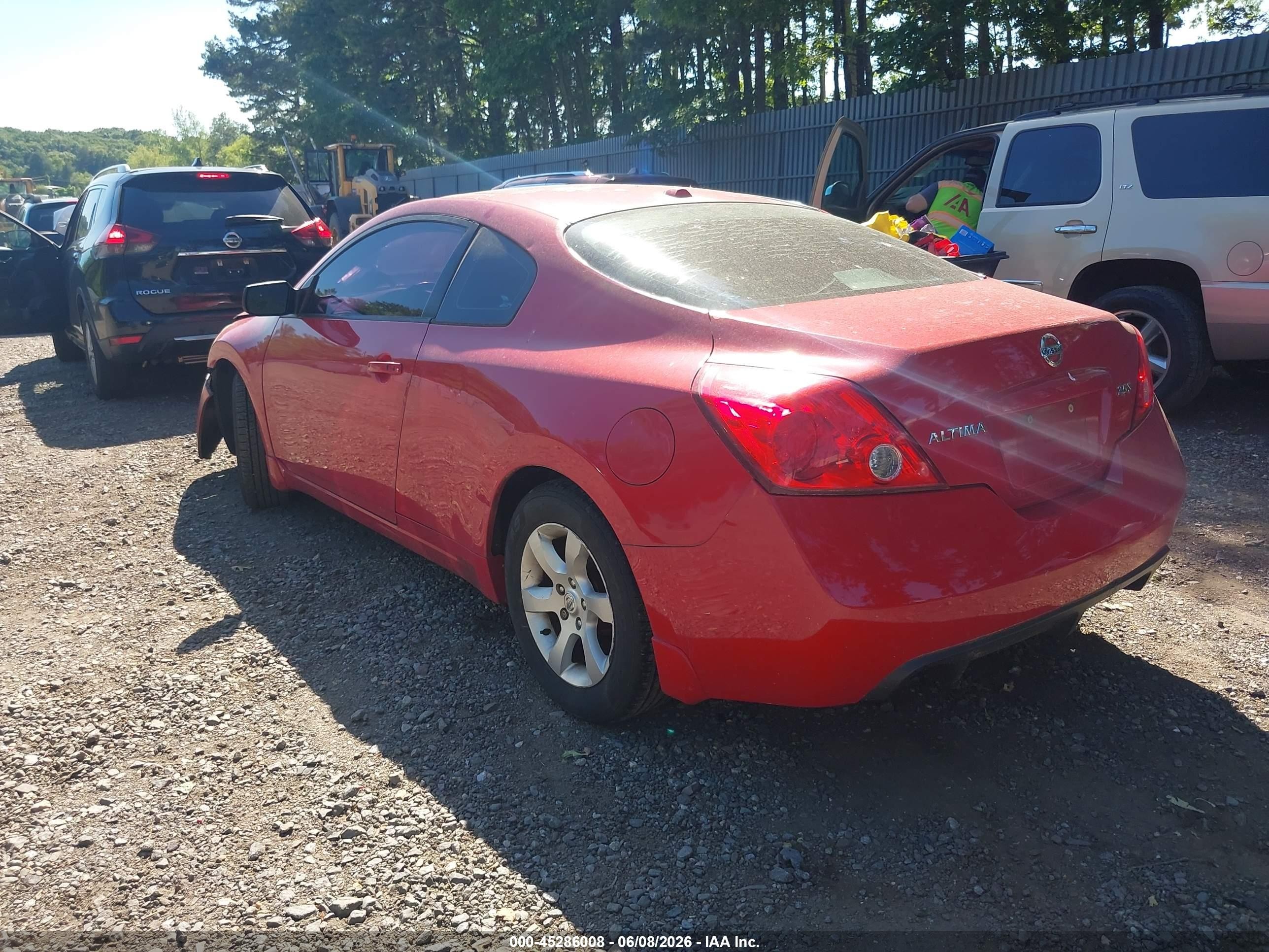 2008 Nissan Altima 2.5s Red vin: 1N4AL24E88C106922