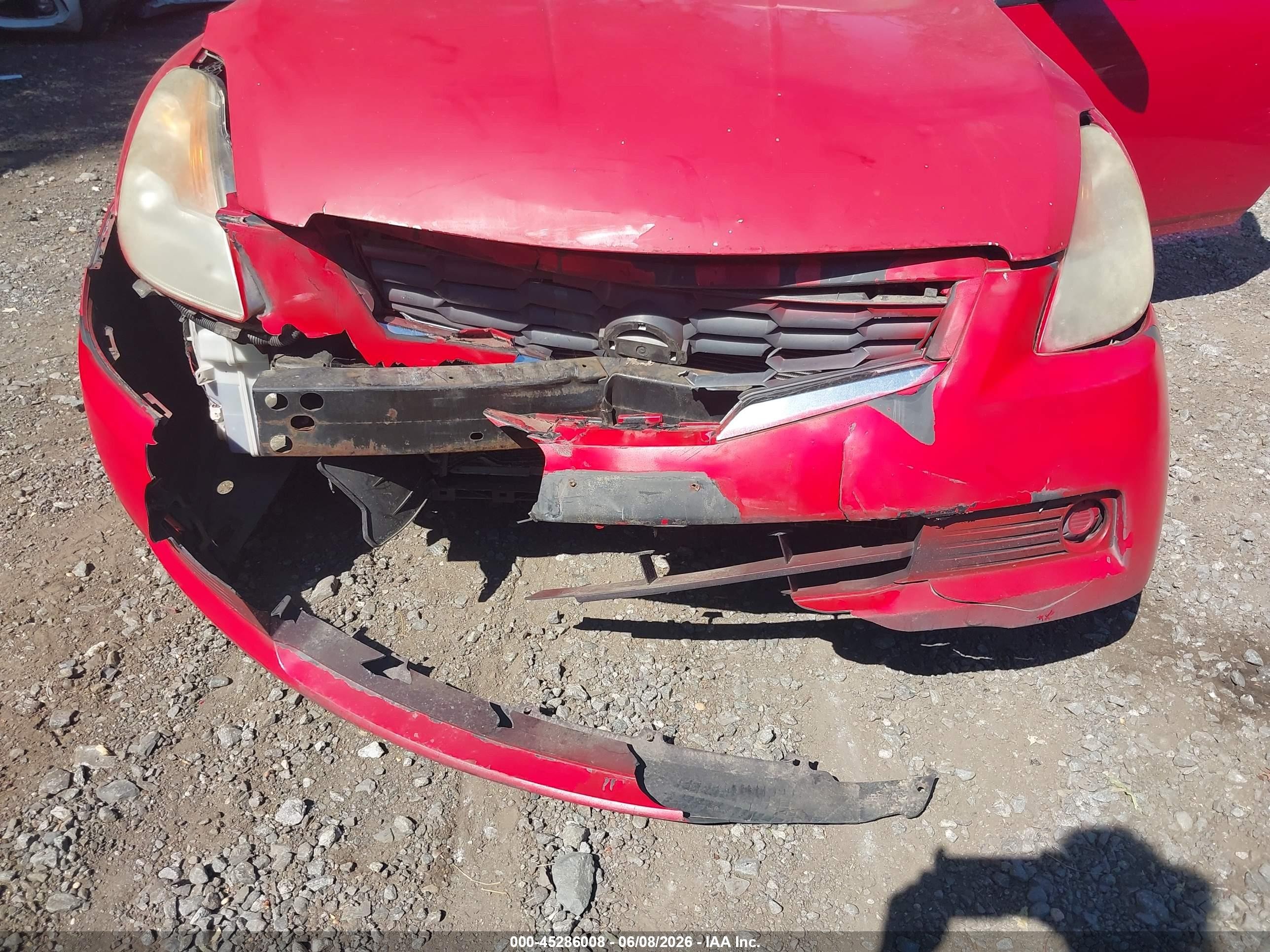 2008 Nissan Altima 2.5s Red vin: 1N4AL24E88C106922