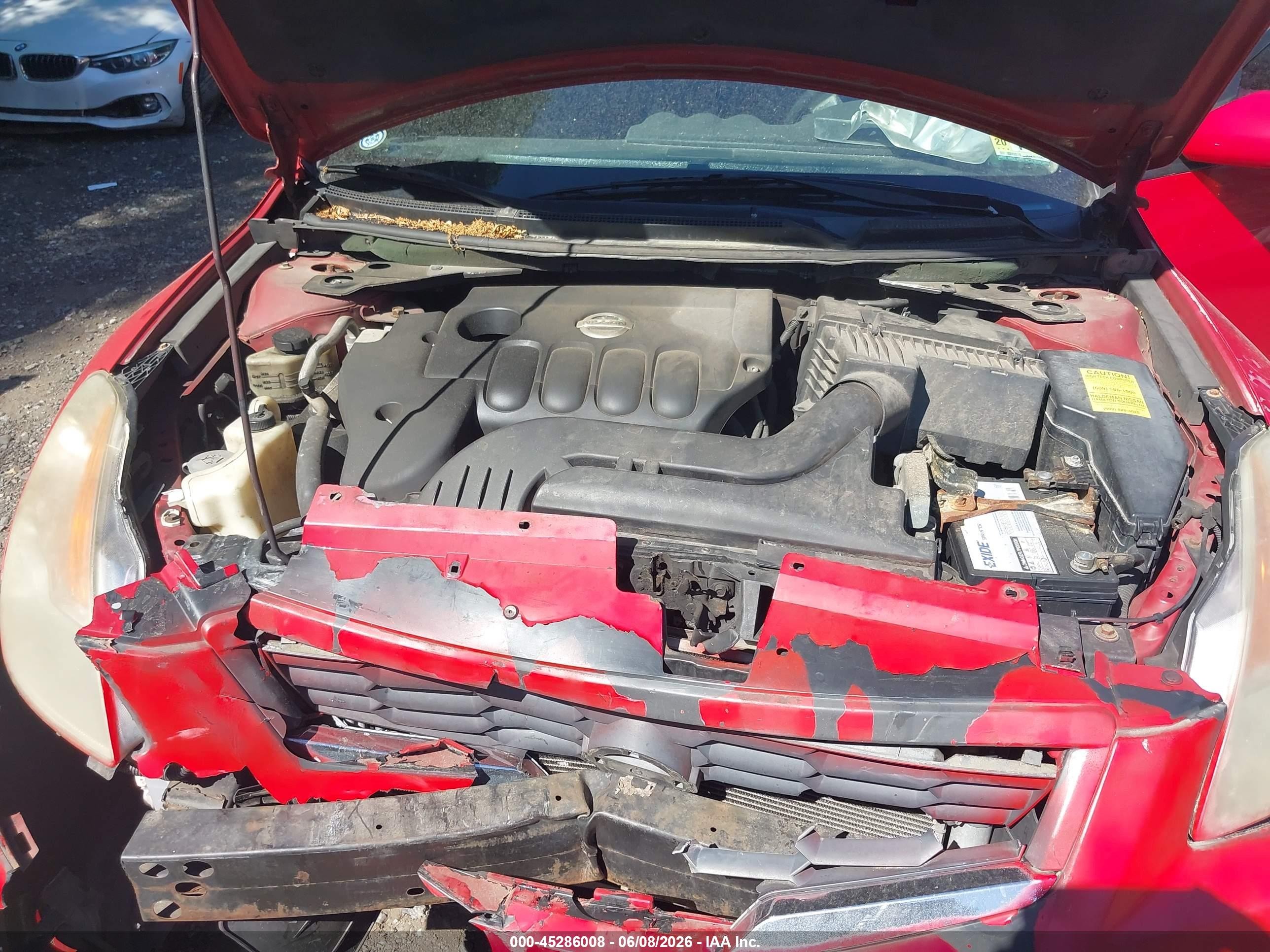 2008 Nissan Altima 2.5s Red vin: 1N4AL24E88C106922