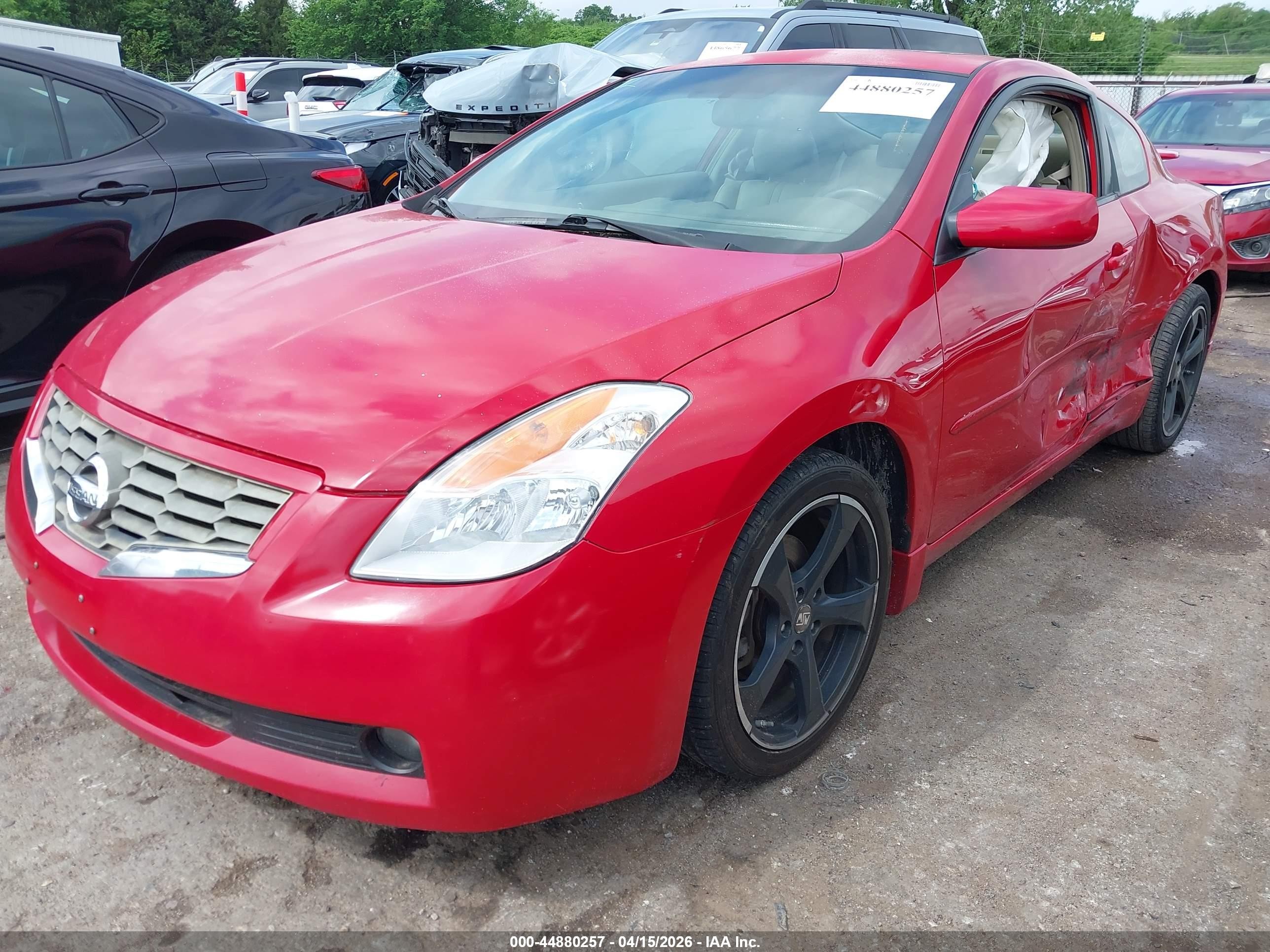 2008 Nissan Altima 2.5 S Red vin: 1N4AL24E88C183533