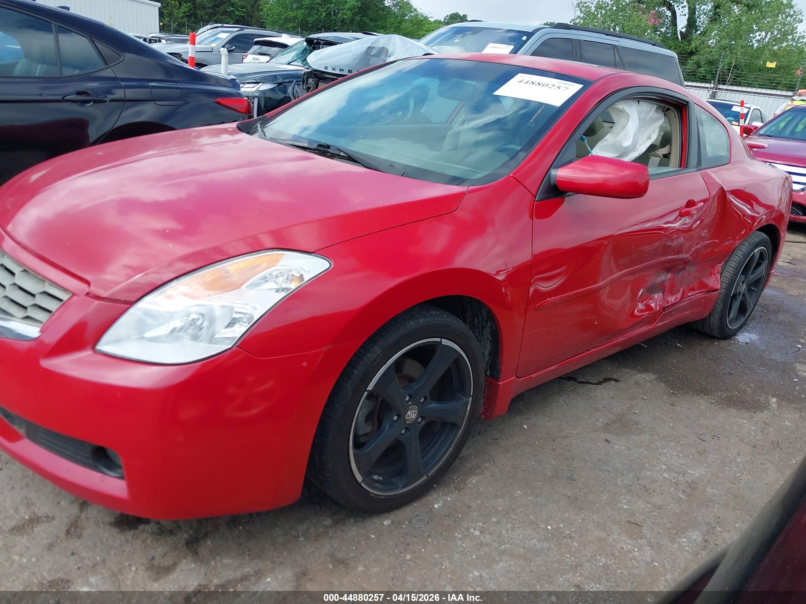 2008 Nissan Altima 2.5 S Red vin: 1N4AL24E88C183533