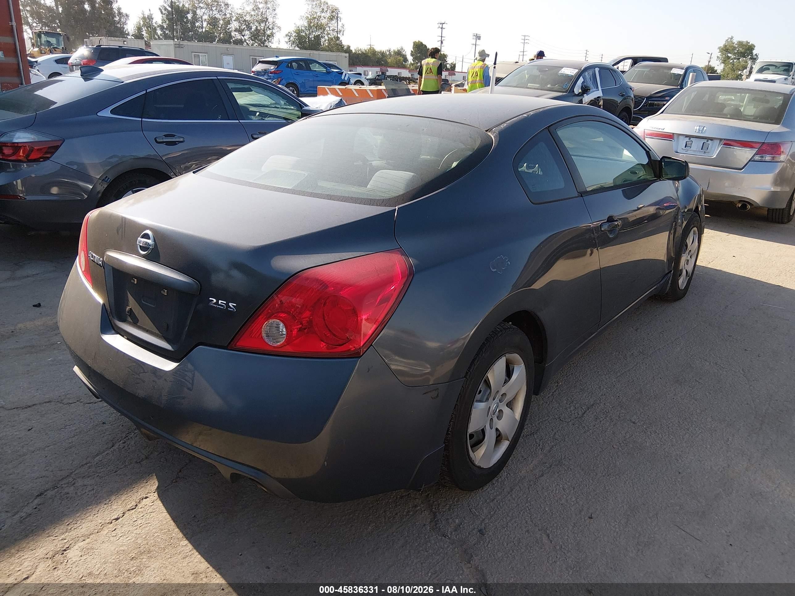 2008 Nissan Altima 2.5 S Gray vin: 1N4AL24E88C244489