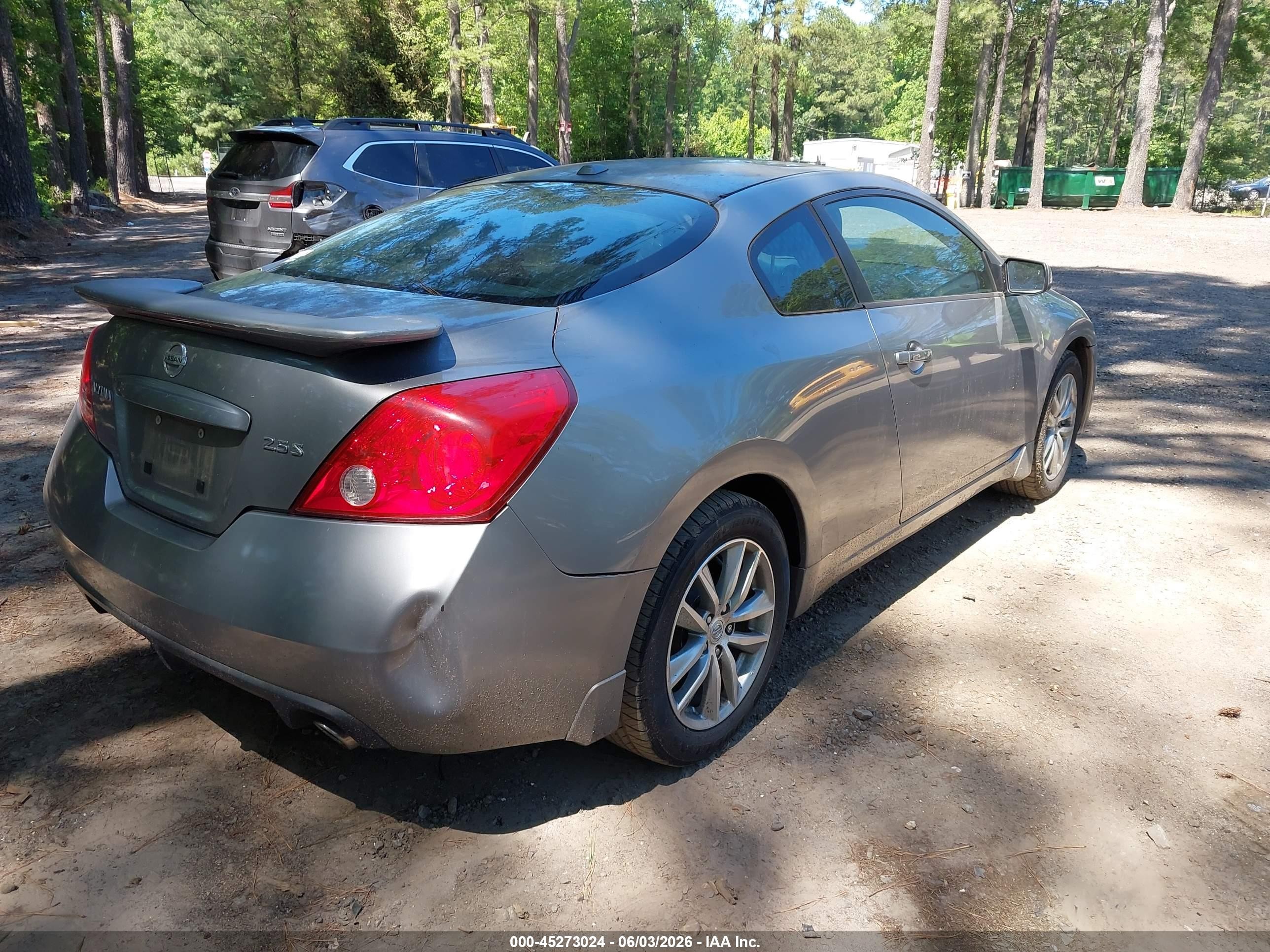 2009 Nissan Altima 2.5 S Gray vin: 1N4AL24E89C102760