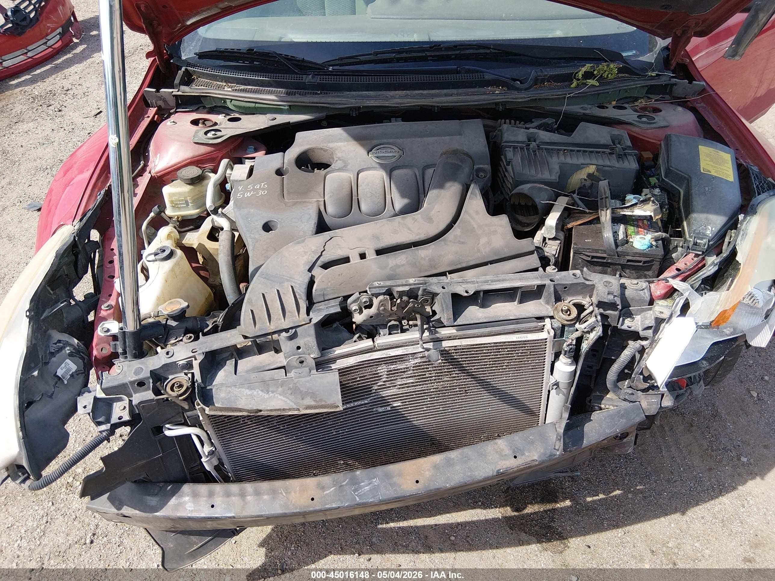 2009 Nissan Altima 2.5 S Красный vin: 1N4AL24E99C109605