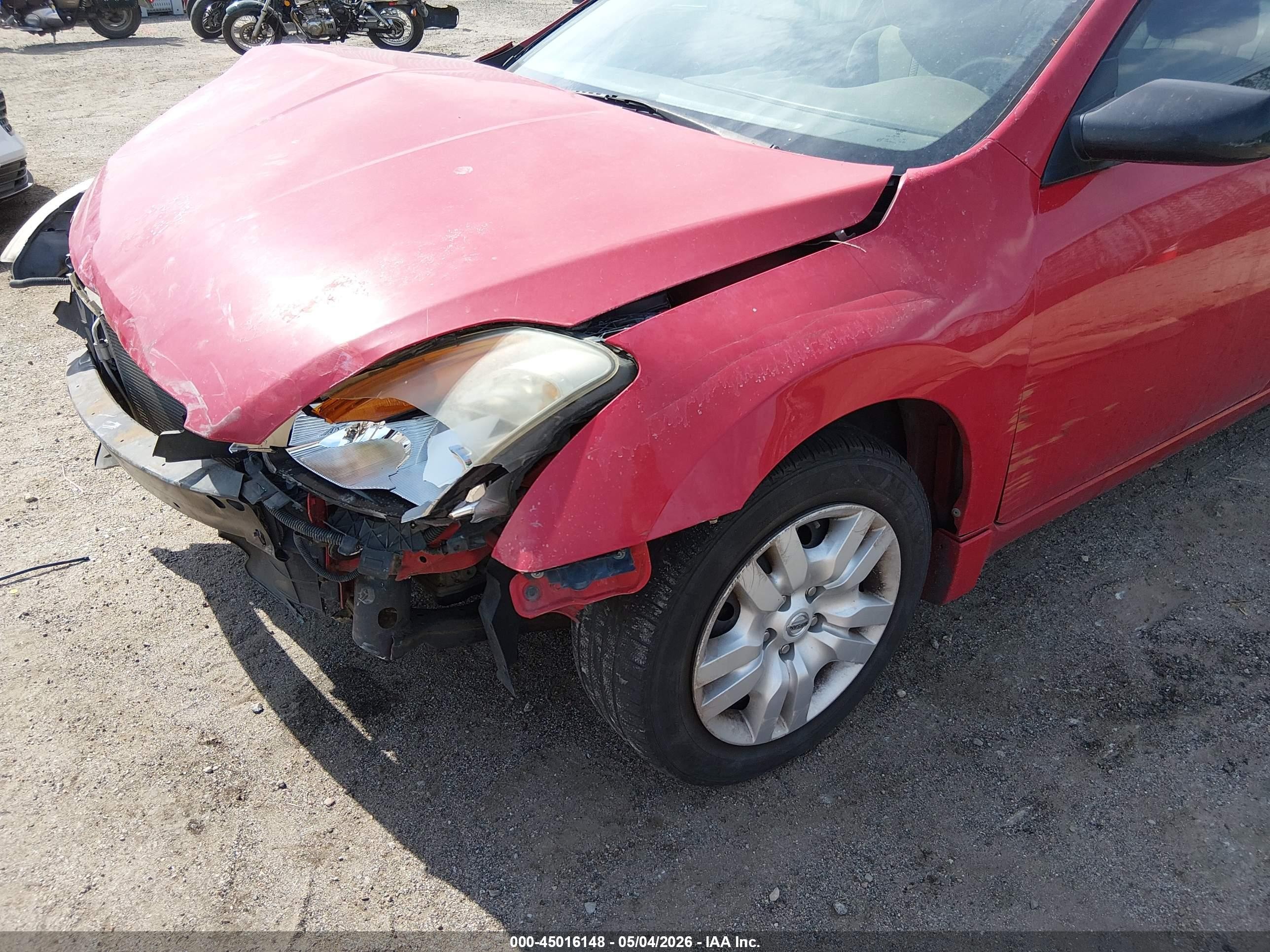 2009 Nissan Altima 2.5 S Красный vin: 1N4AL24E99C109605