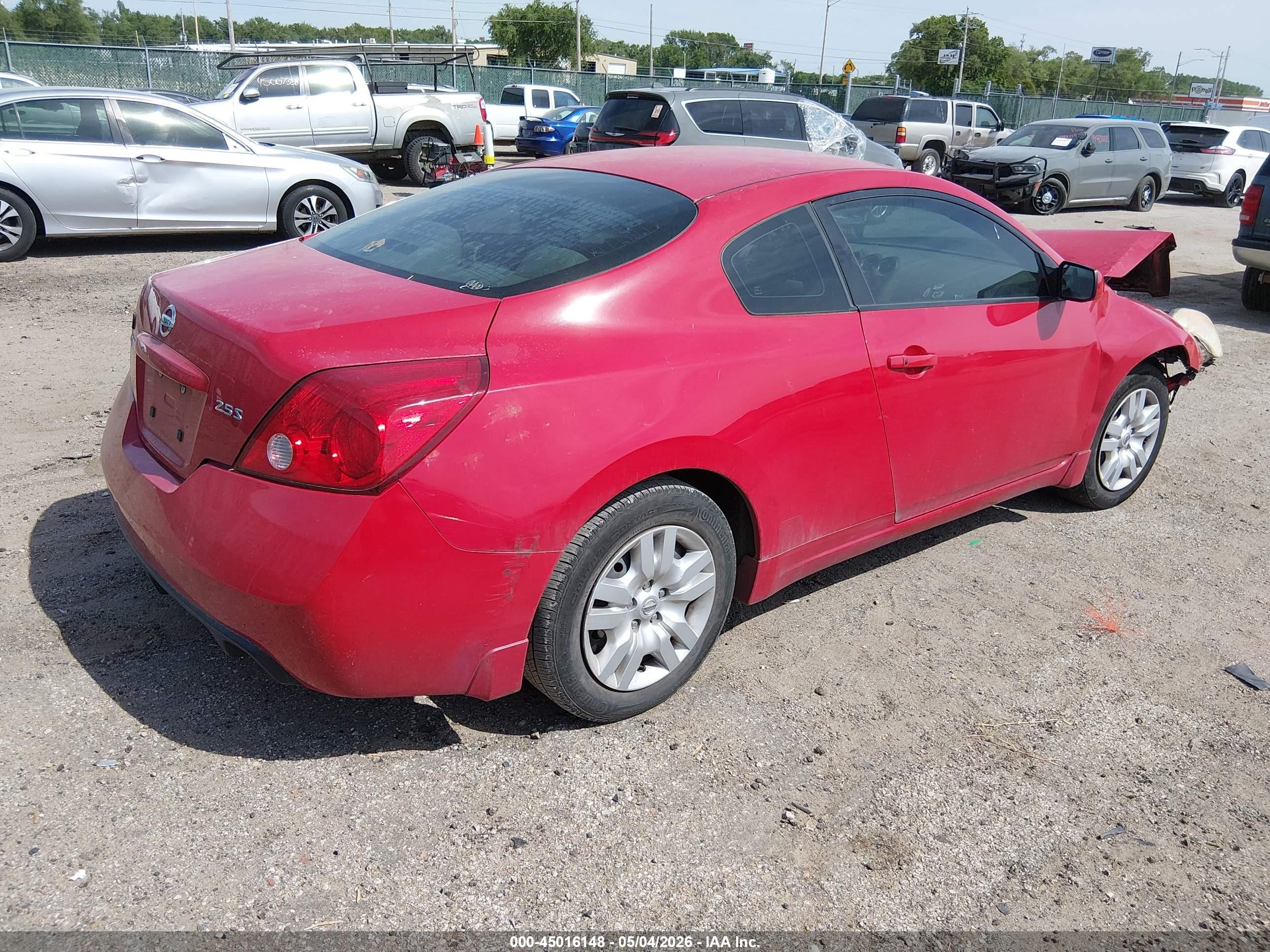 2009 Nissan Altima 2.5 S Красный vin: 1N4AL24E99C109605