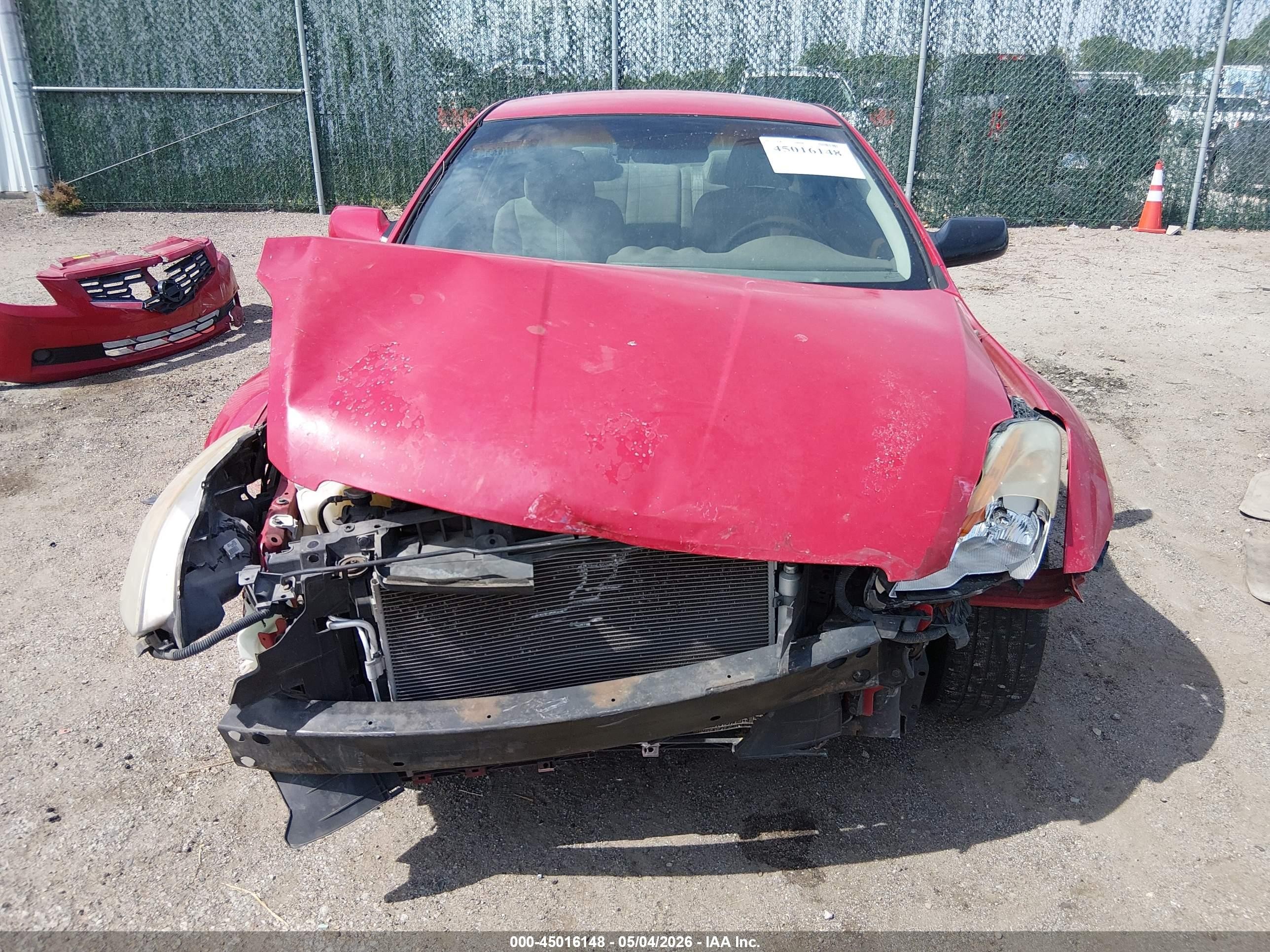 2009 Nissan Altima 2.5 S Красный vin: 1N4AL24E99C109605