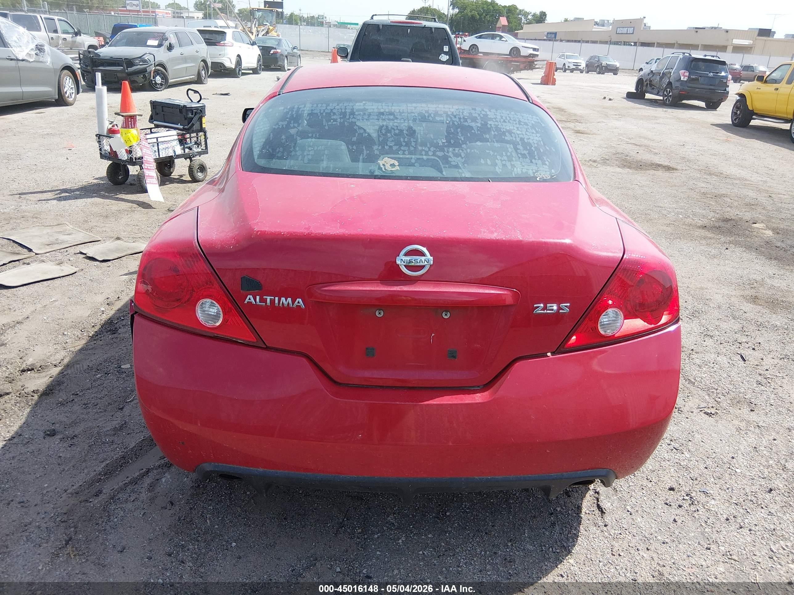 2009 Nissan Altima 2.5 S Красный vin: 1N4AL24E99C109605