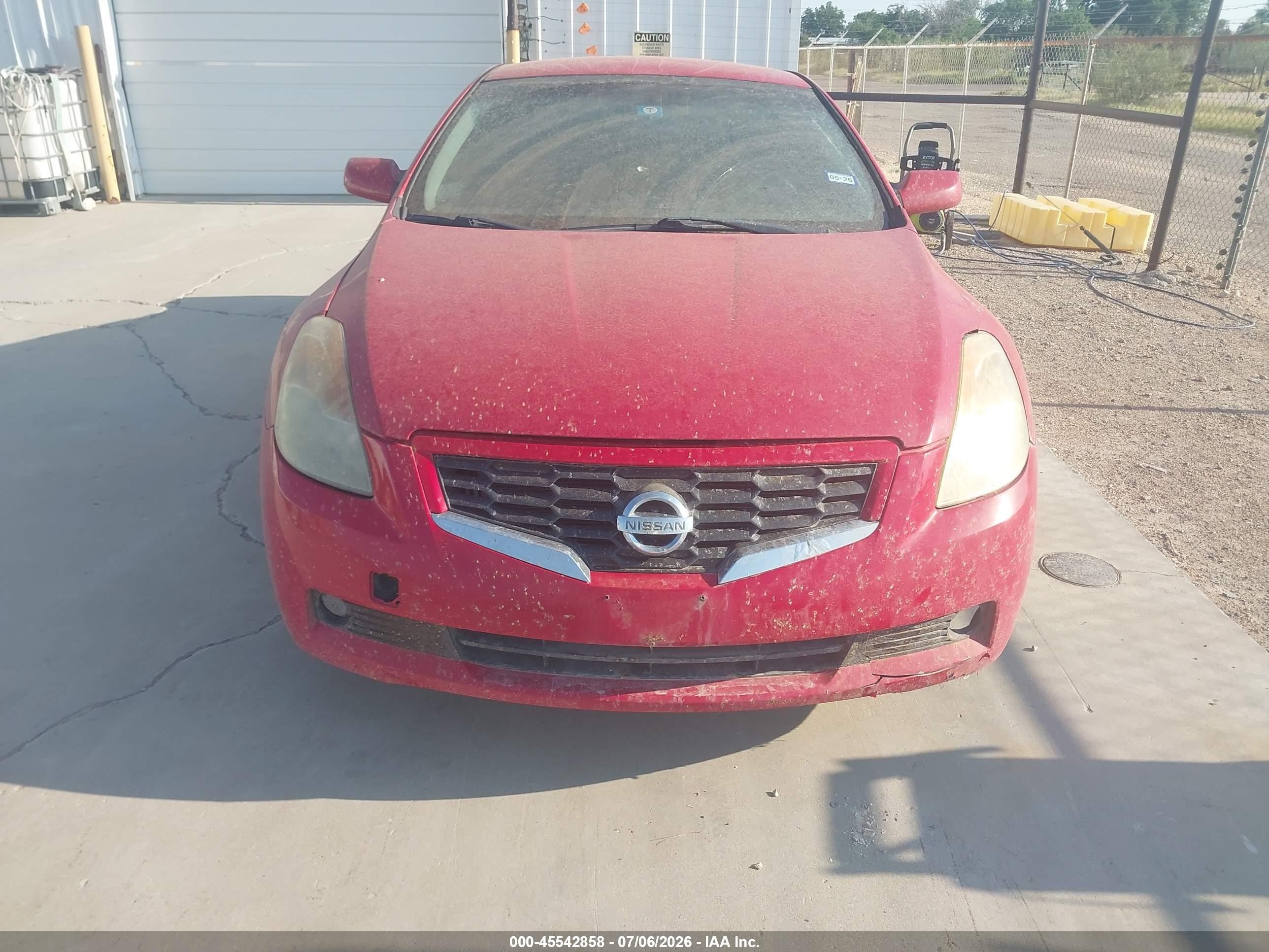 2009 Nissan Altima 2.5 S Red vin: 1N4AL24E99C190556