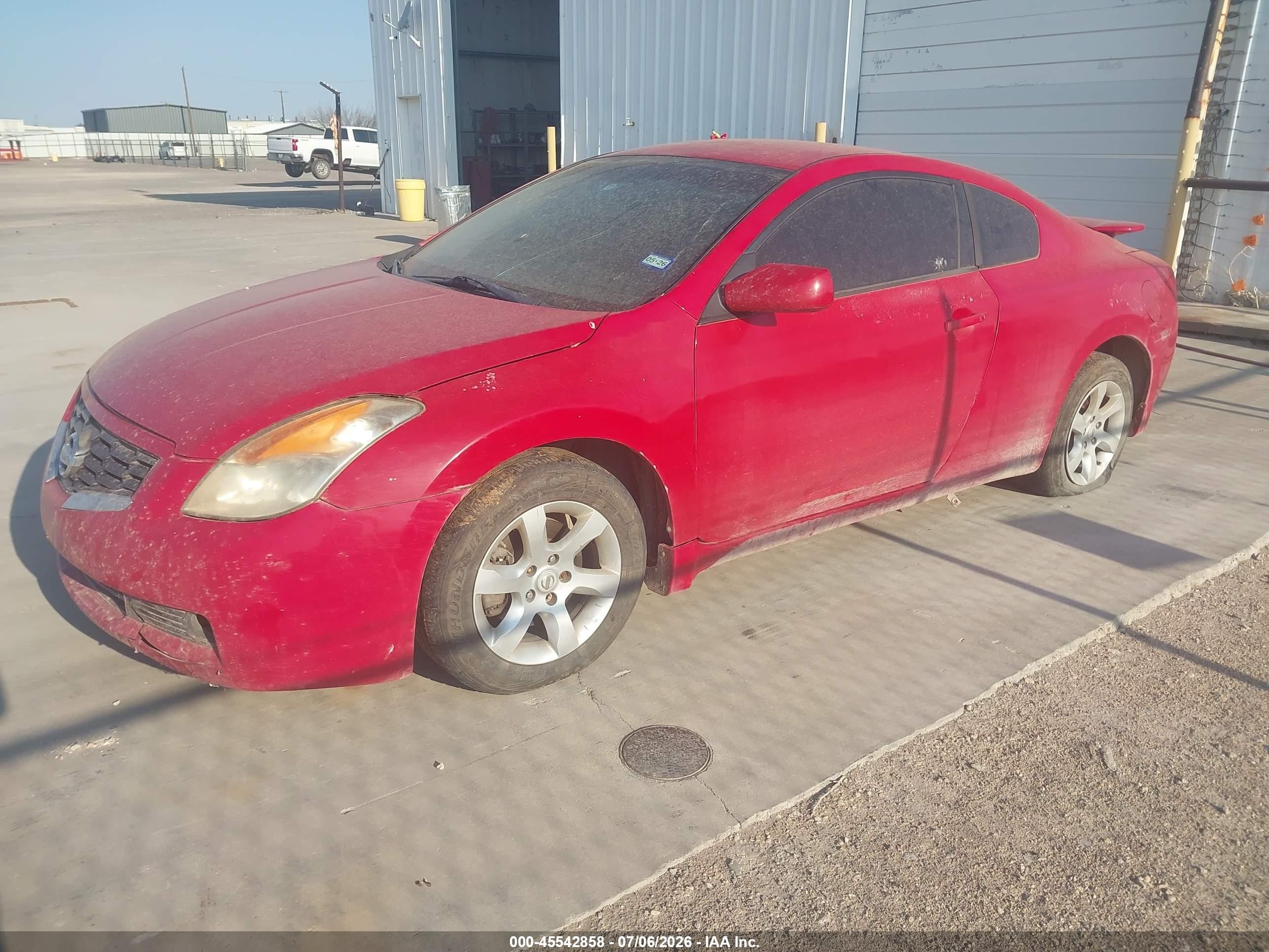 2009 Nissan Altima 2.5 S Red vin: 1N4AL24E99C190556