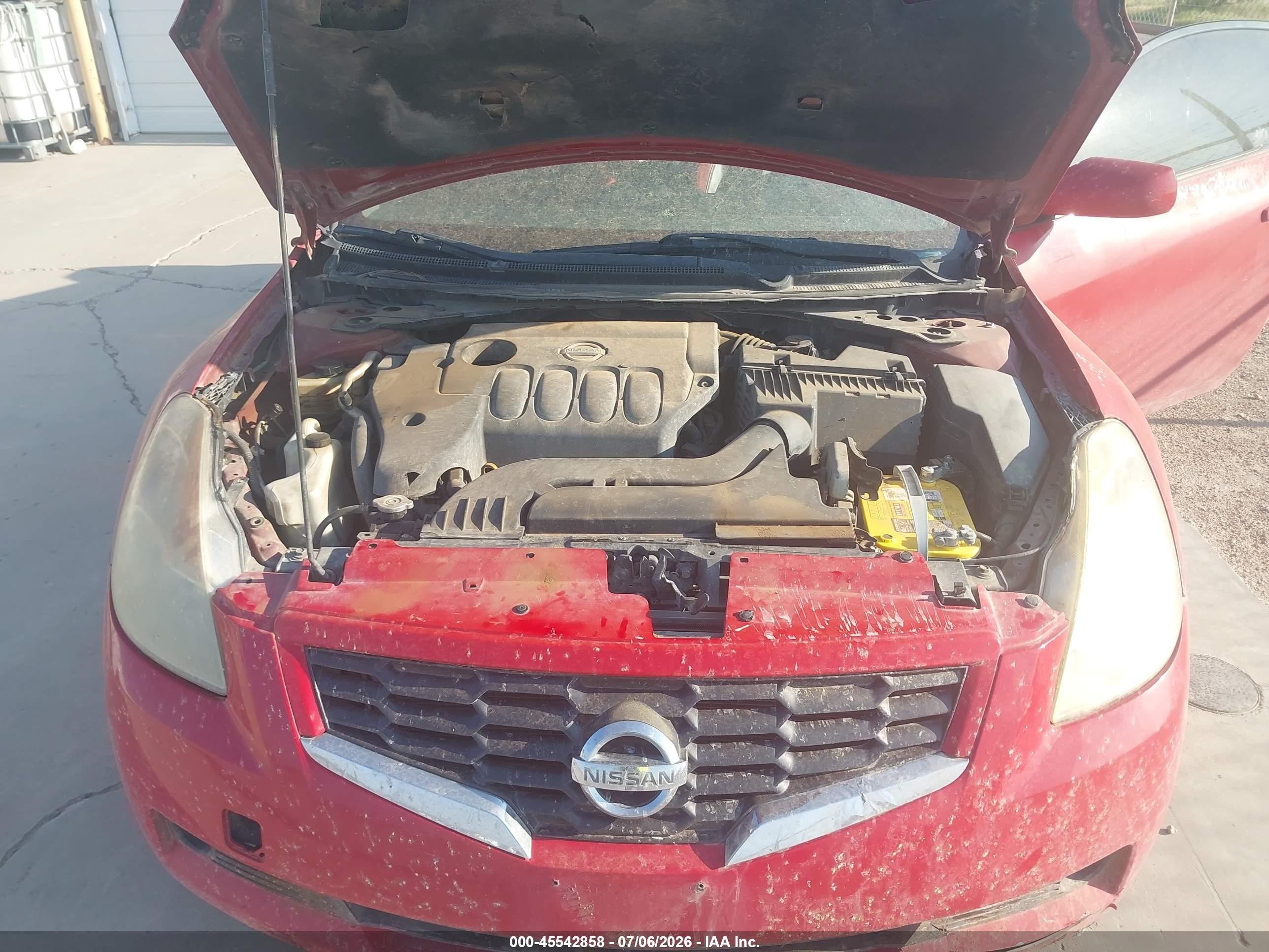 2009 Nissan Altima 2.5 S Red vin: 1N4AL24E99C190556