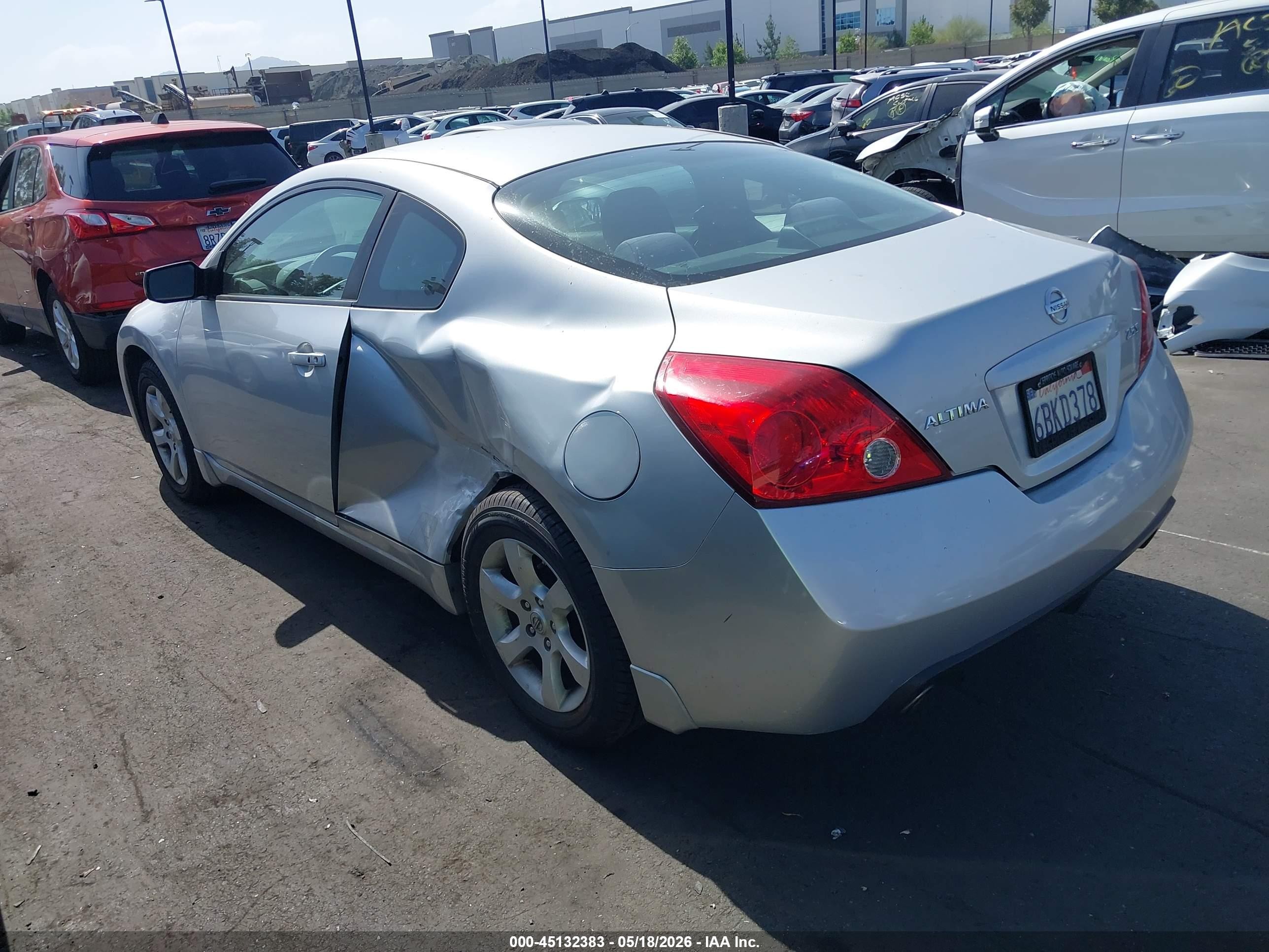 2008 Nissan Altima 2.5 S Silver vin: 1N4AL24EX8C135242