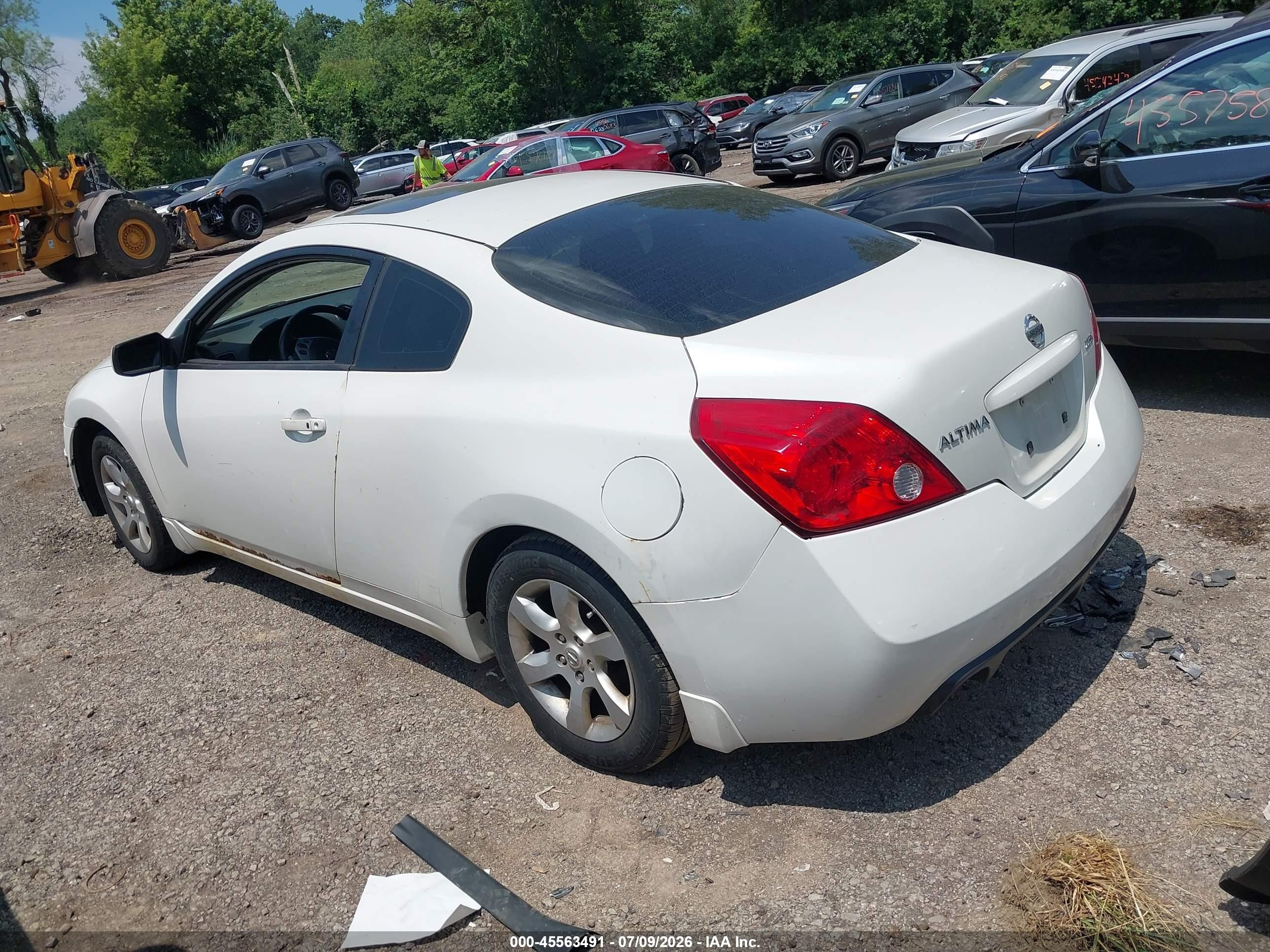2008 Nissan Altima 2.5 S White vin: 1N4AL24EX8C247278