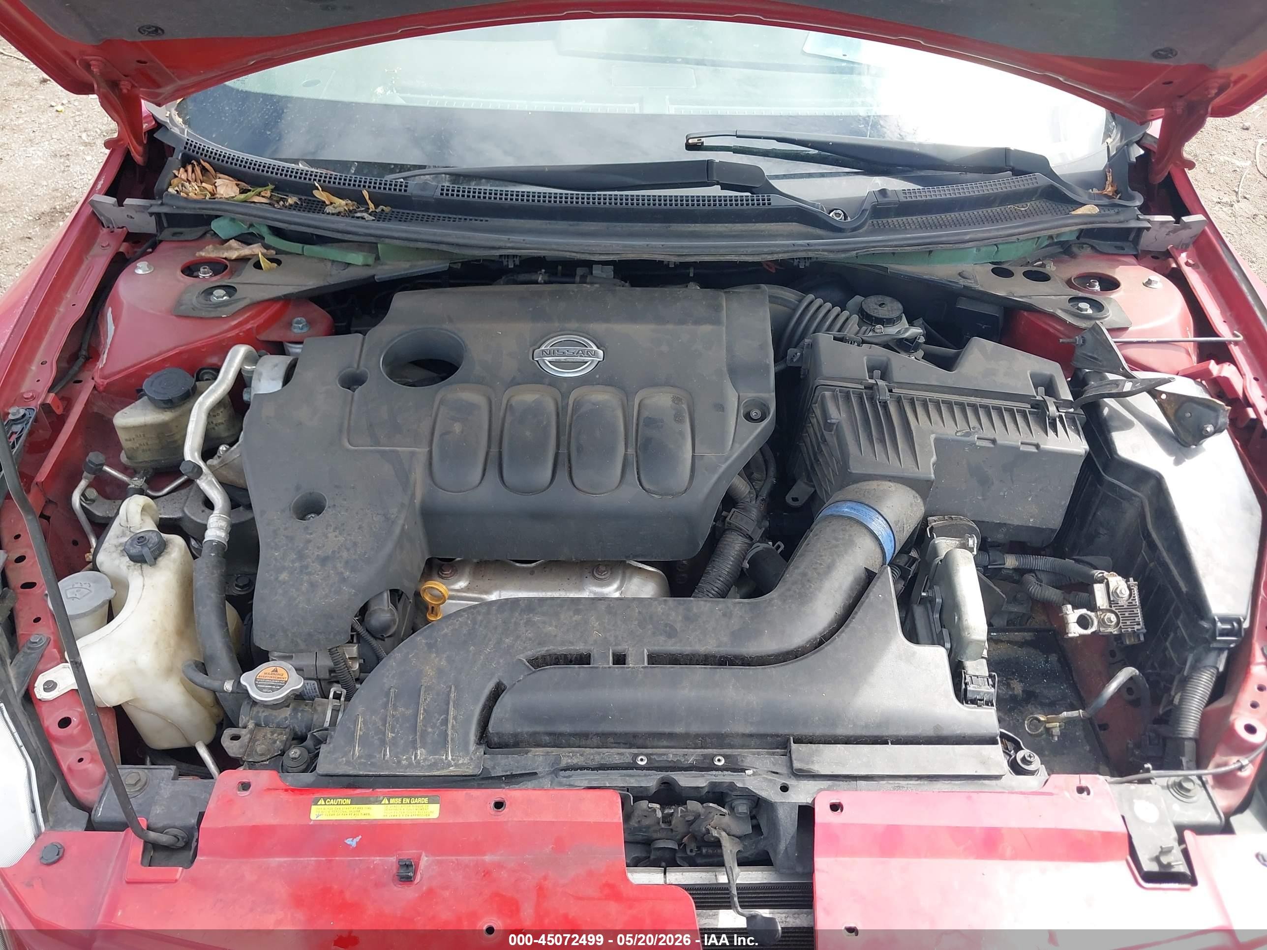 2009 Nissan Altima 2.5 S Красный vin: 1N4AL24EX9C131810