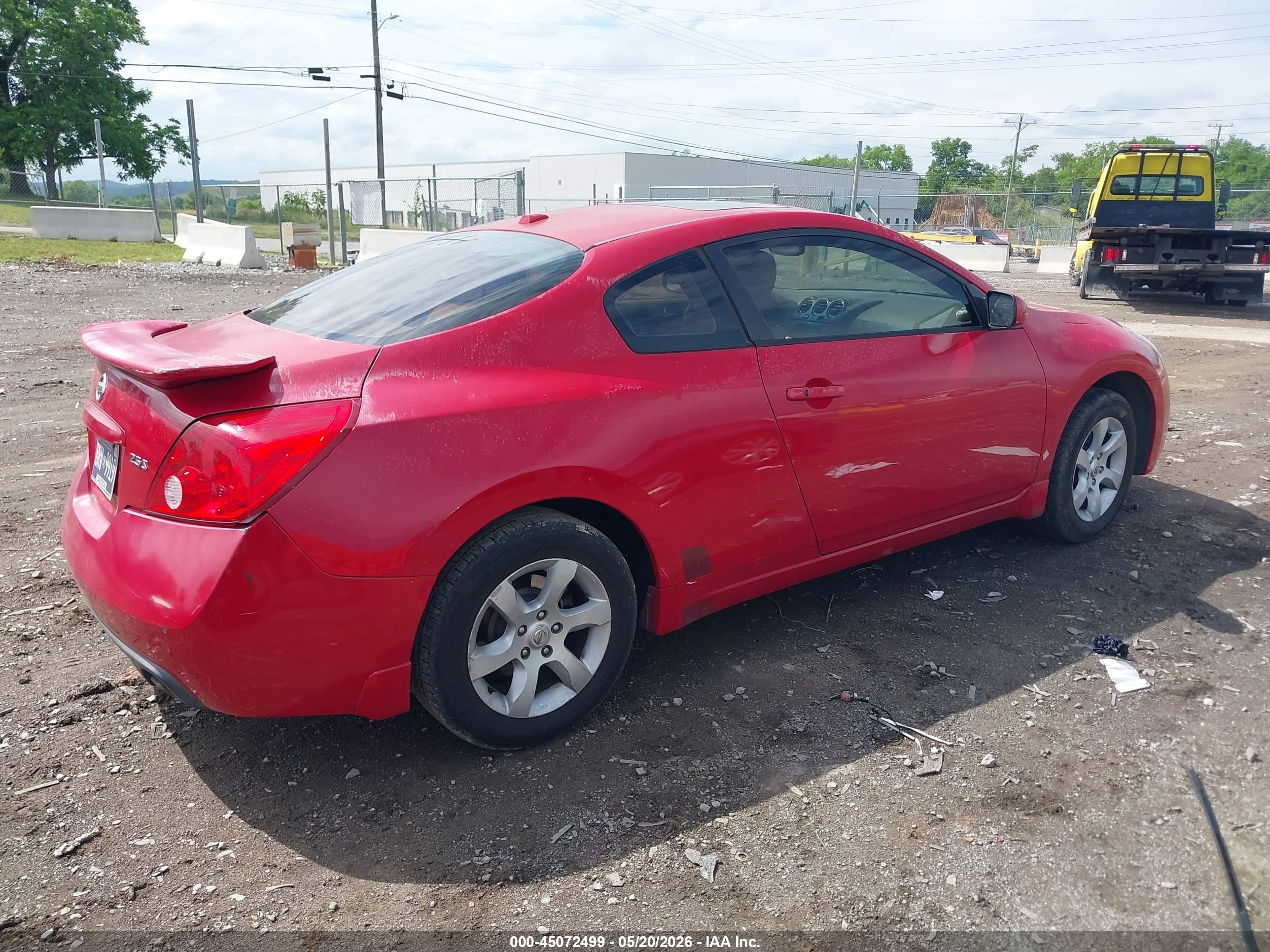 2009 Nissan Altima 2.5 S Красный vin: 1N4AL24EX9C131810