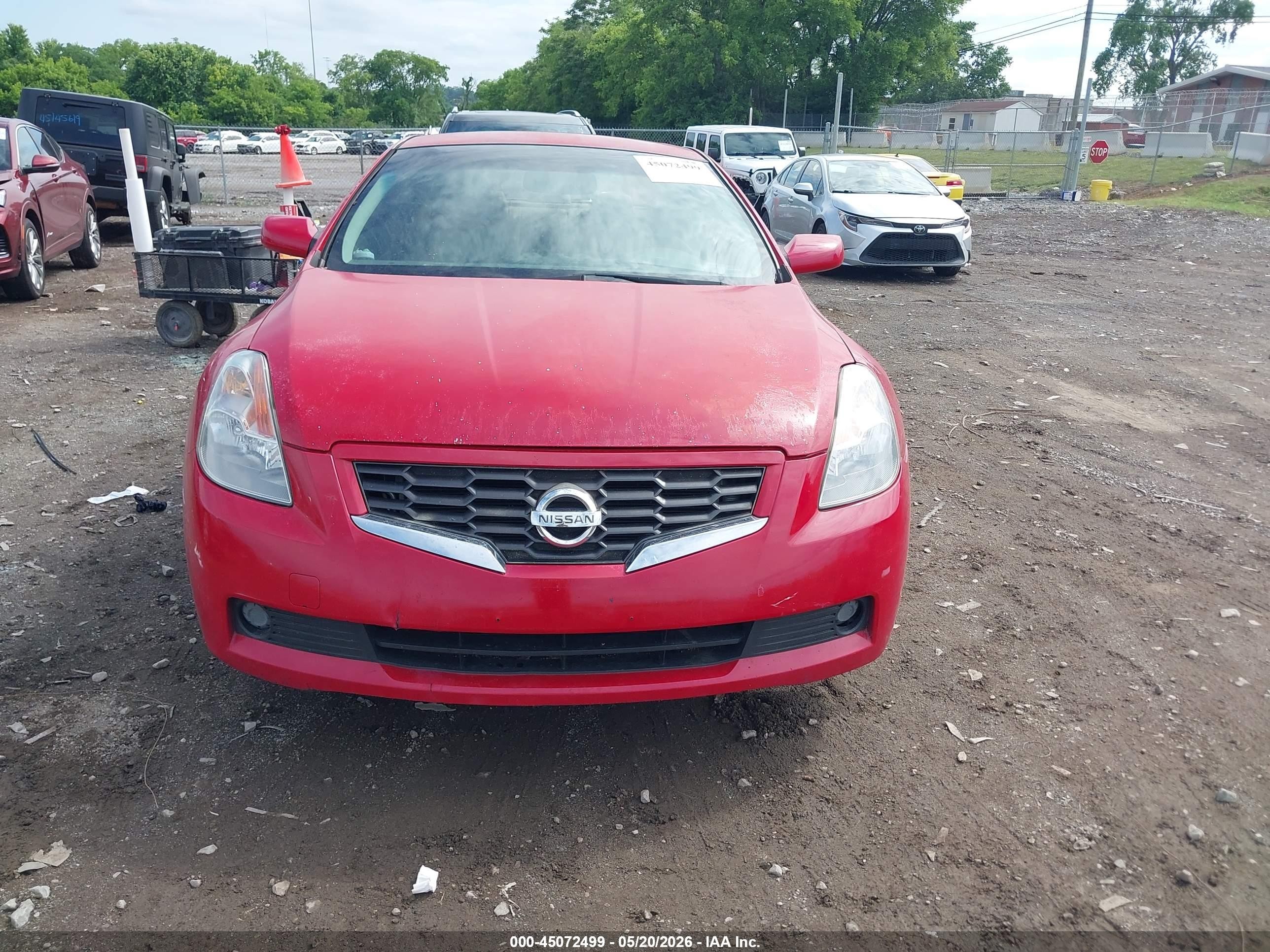2009 Nissan Altima 2.5 S Красный vin: 1N4AL24EX9C131810