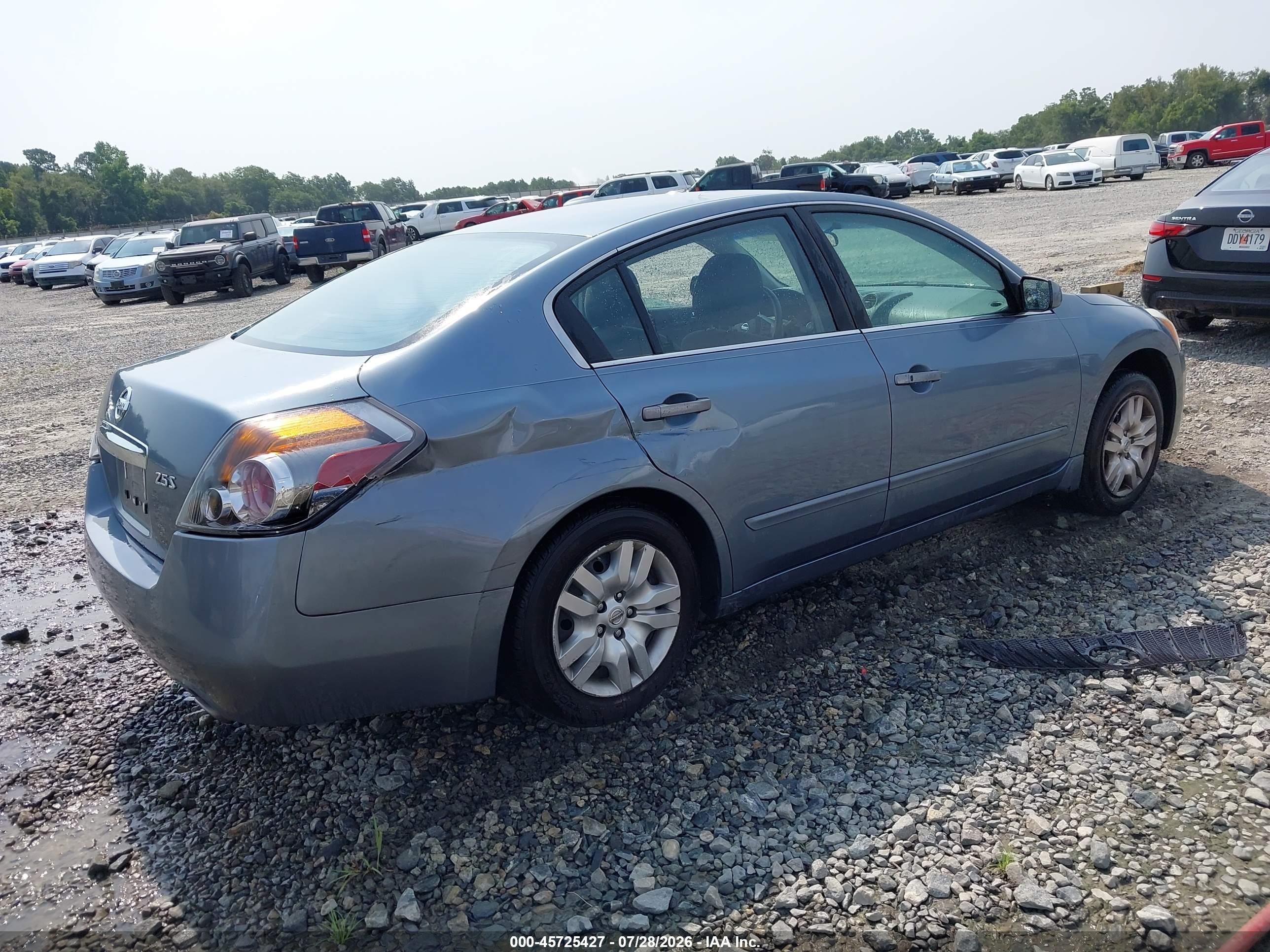 2010 Nissan Altima 2.5 S Light Blue vin: 1N4AL2AP0AC132832