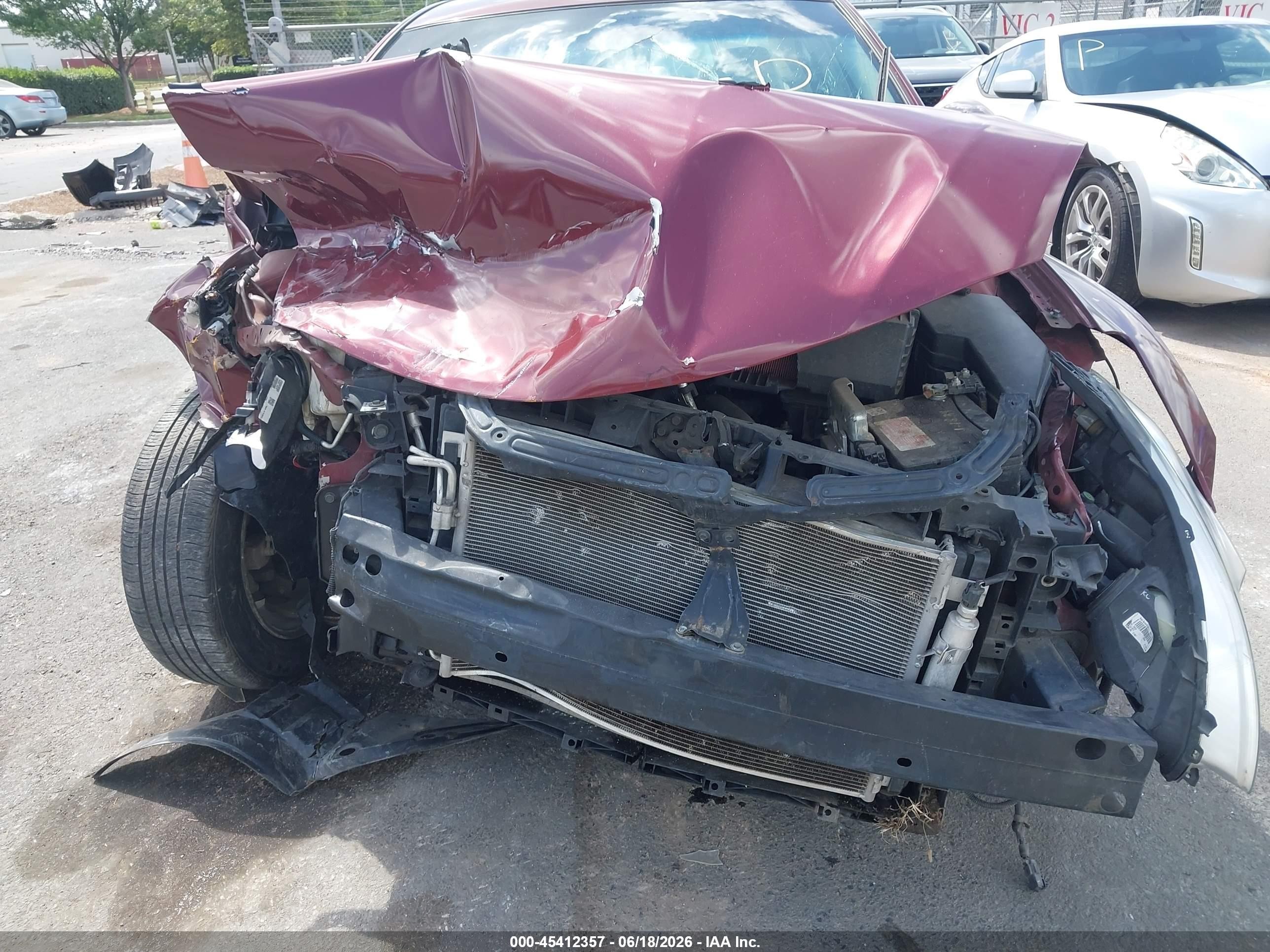 2010 Nissan Altima 2.5 S Burgundy vin: 1N4AL2AP0AC167371