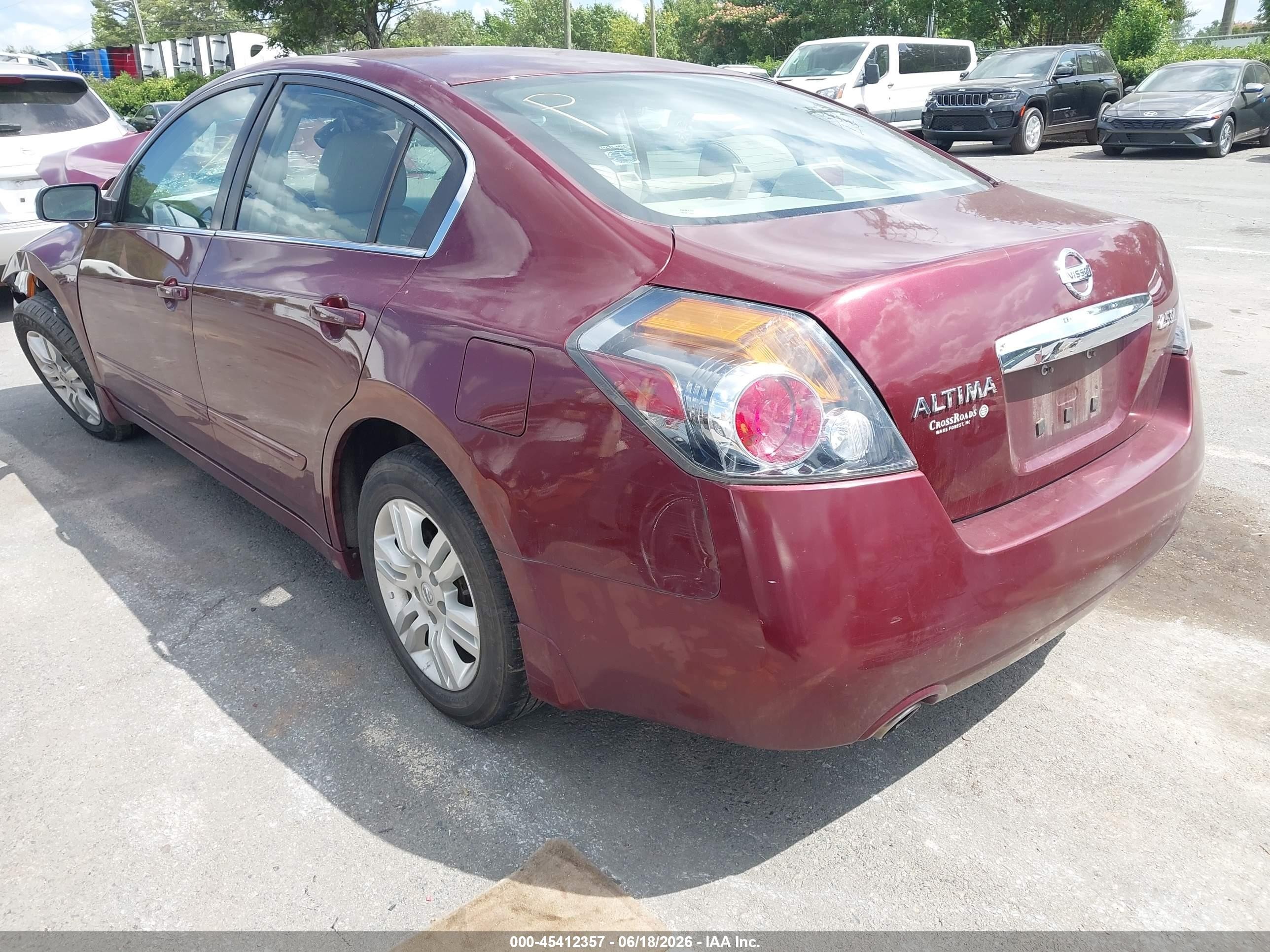 2010 Nissan Altima 2.5 S Burgundy vin: 1N4AL2AP0AC167371
