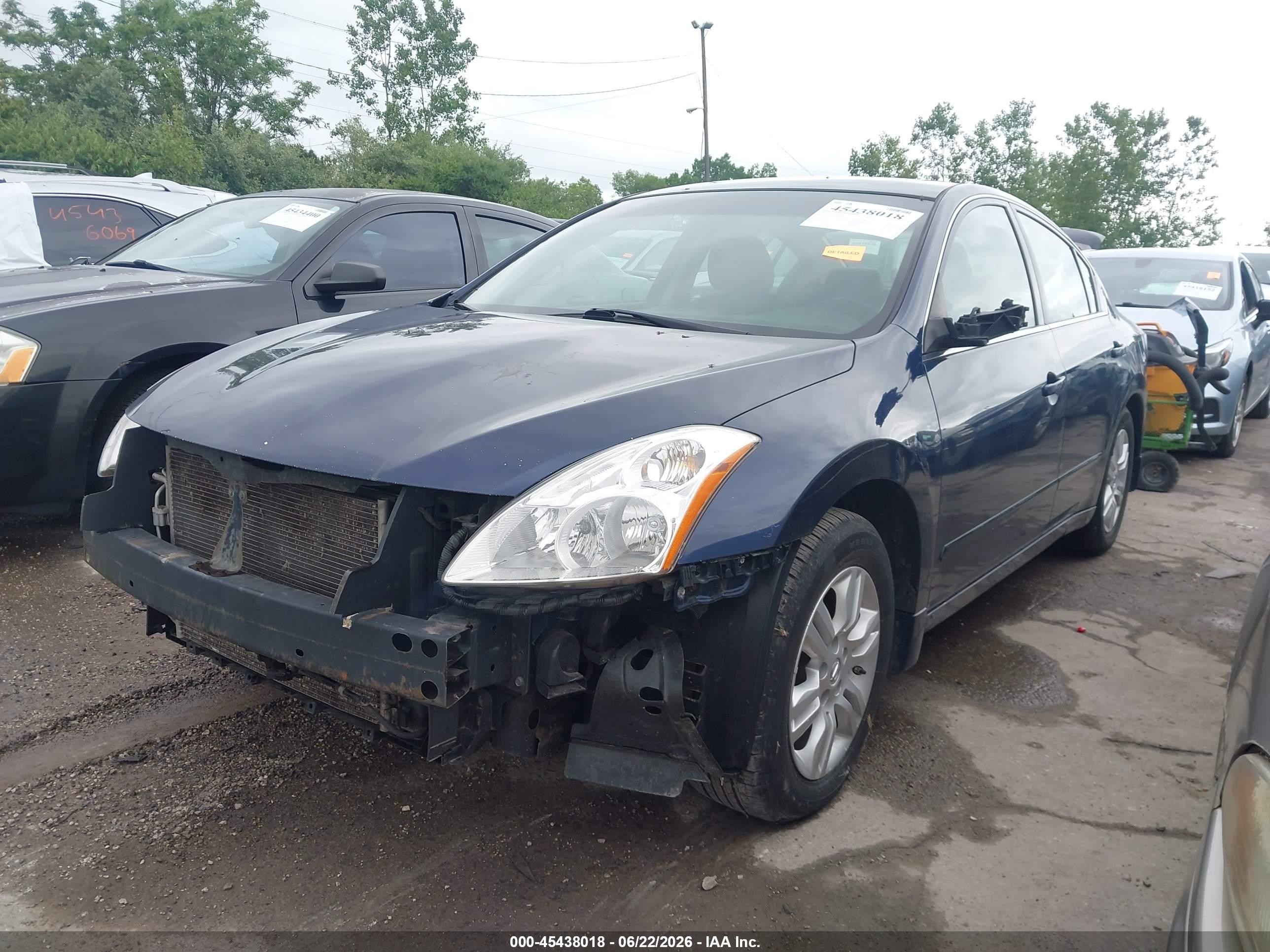 2010 Nissan Altima 2.5 S Blue vin: 1N4AL2AP0AN411508
