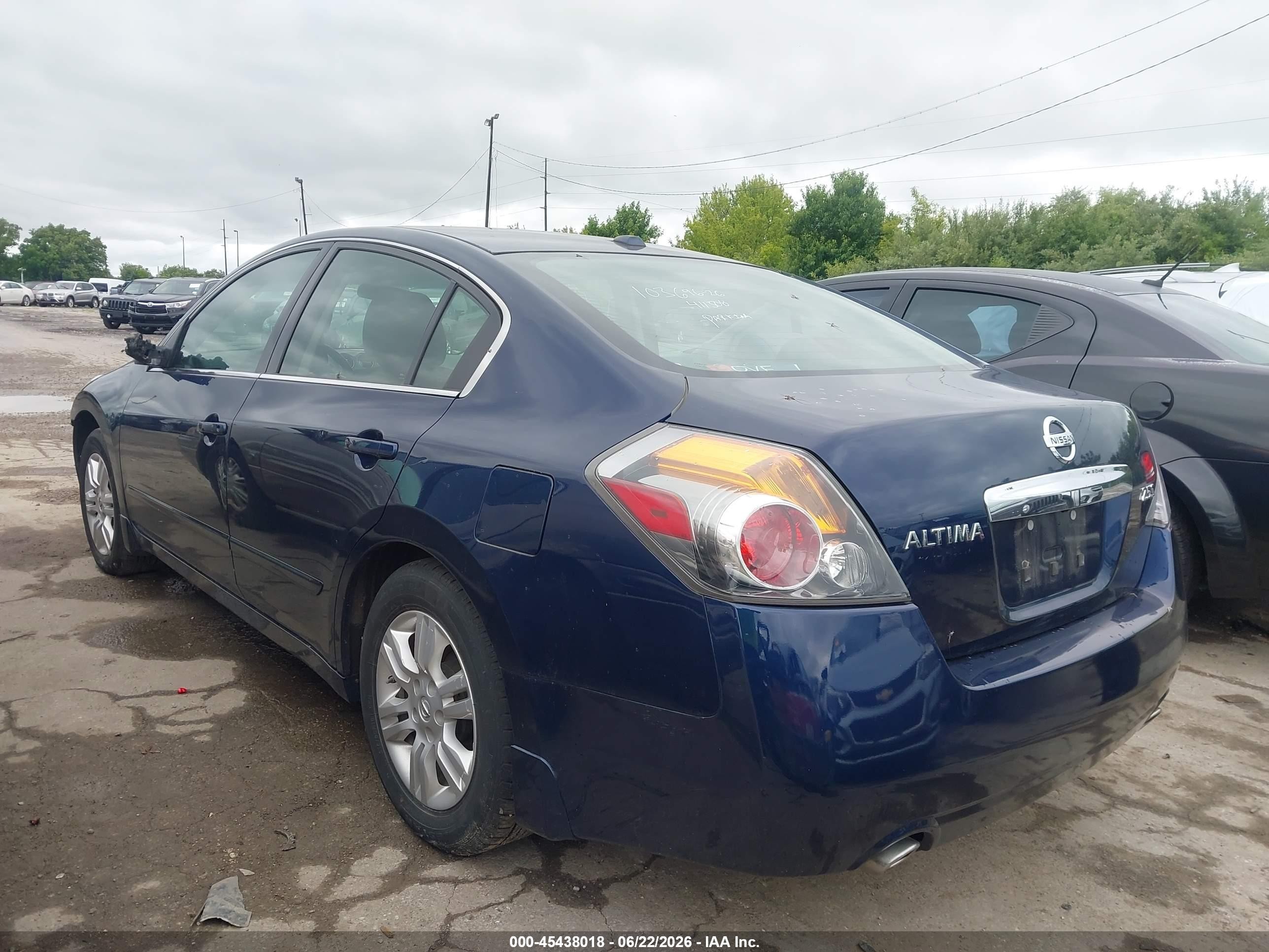 2010 Nissan Altima 2.5 S Blue vin: 1N4AL2AP0AN411508