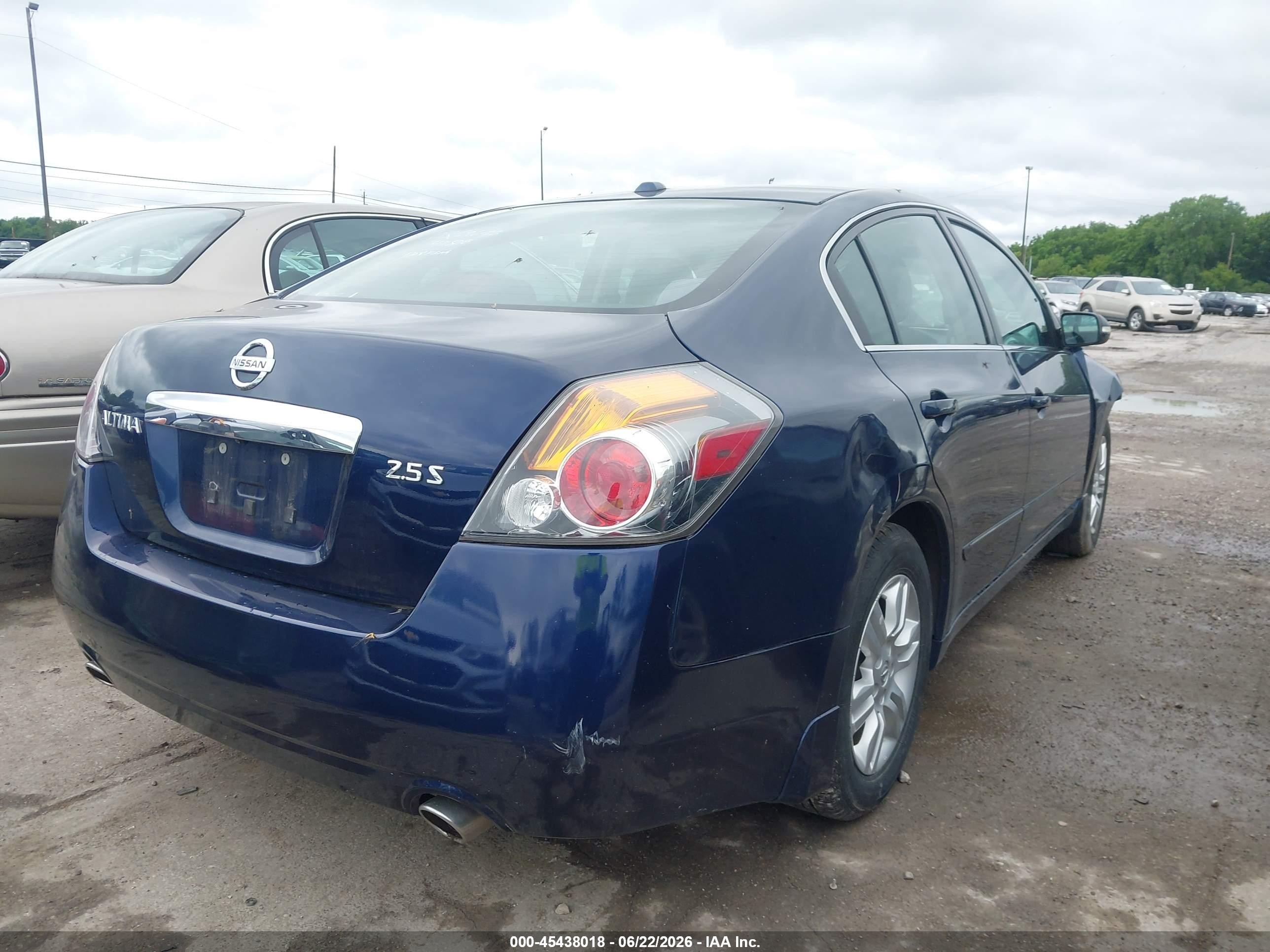2010 Nissan Altima 2.5 S Blue vin: 1N4AL2AP0AN411508