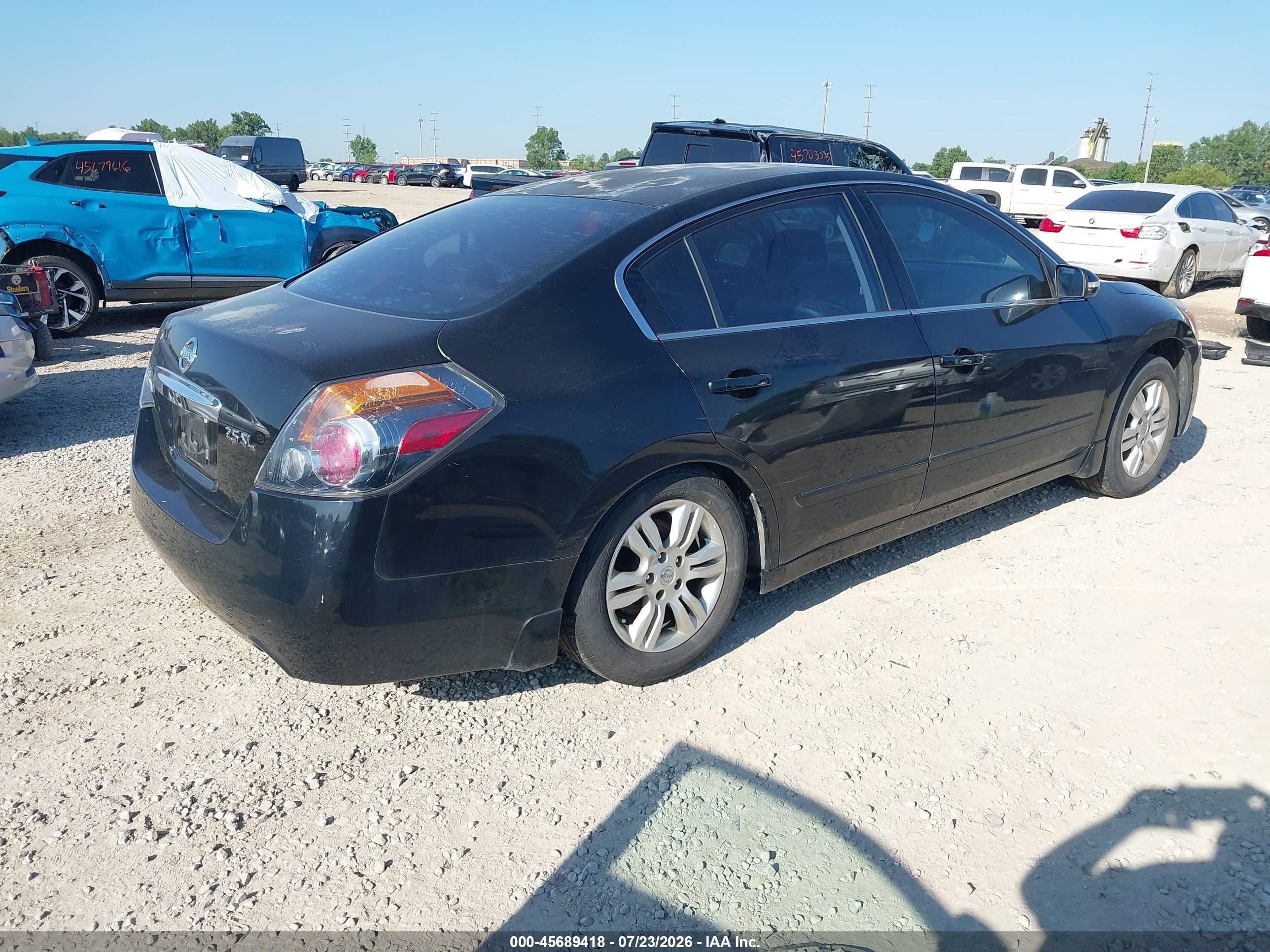 2010 Nissan Altima 2.5 S Black vin: 1N4AL2AP0AN417650