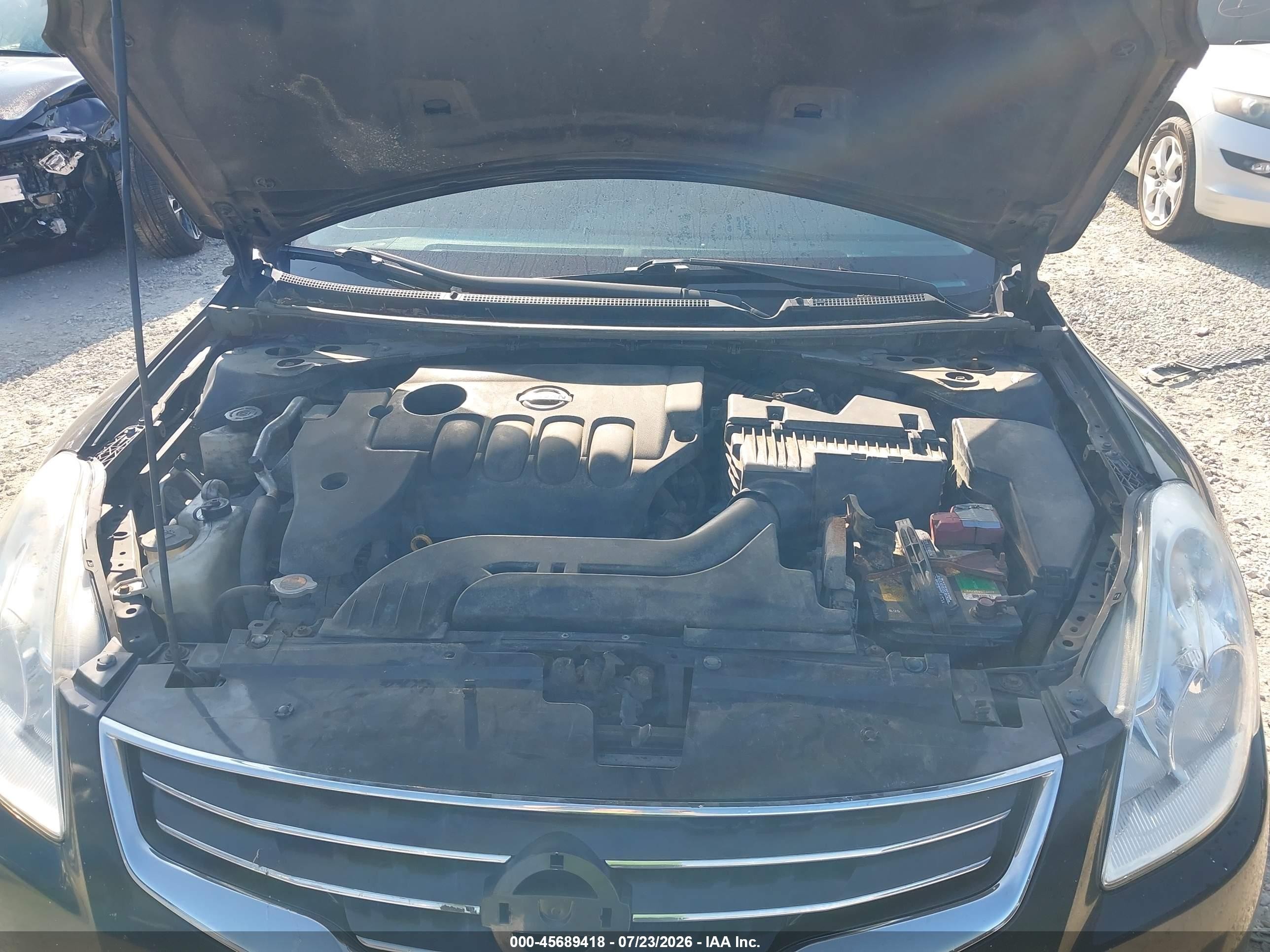 2010 Nissan Altima 2.5 S Black vin: 1N4AL2AP0AN417650