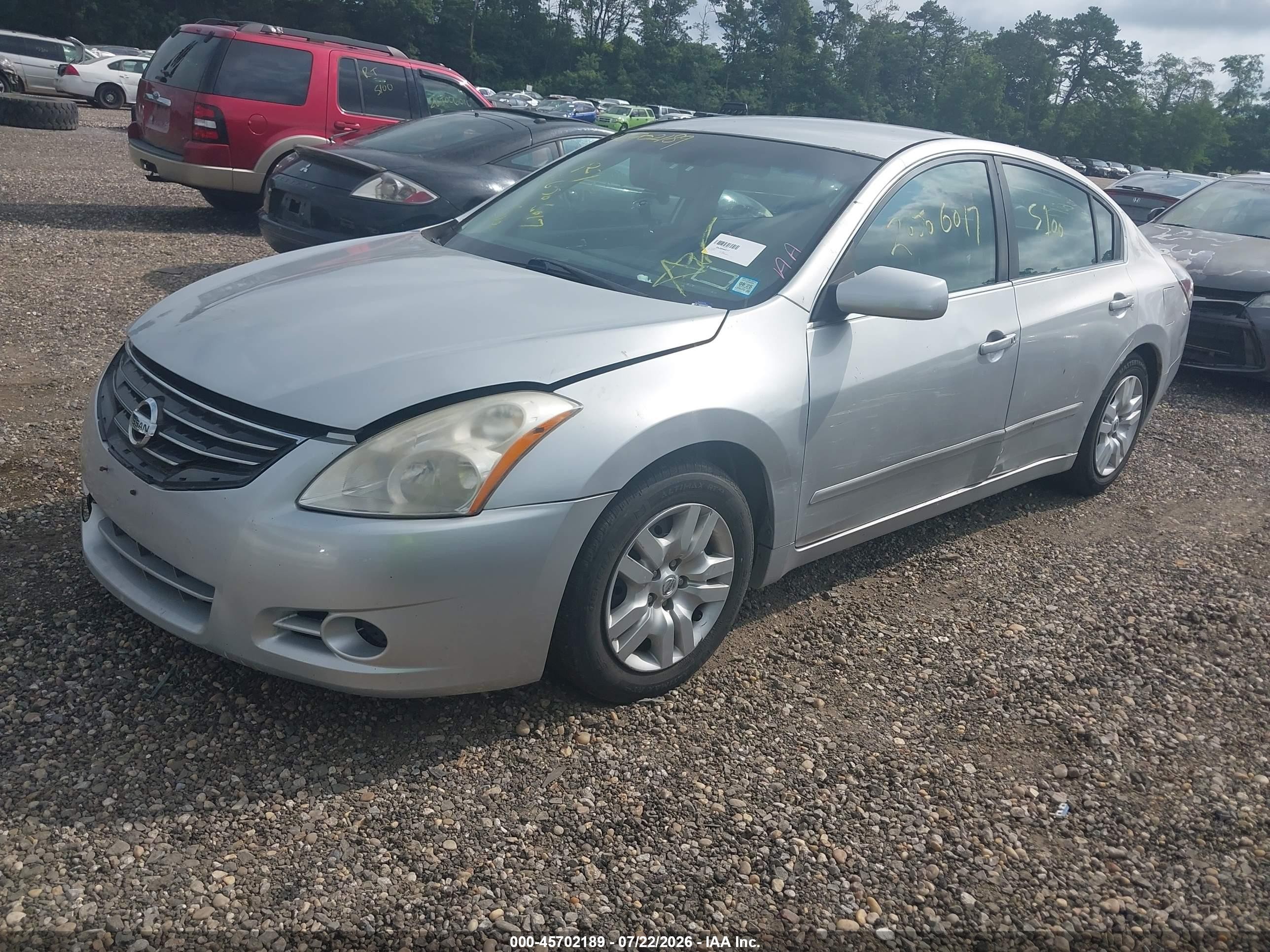 2010 Nissan Altima 2.5 S Silver vin: 1N4AL2AP0AN427286